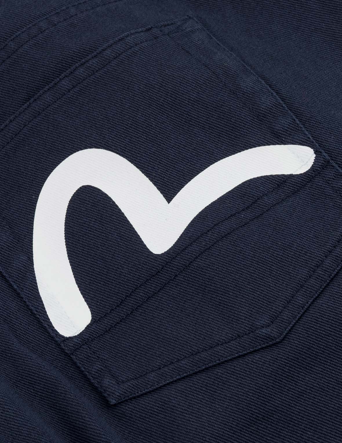 Back Seagull Print Chino Pants