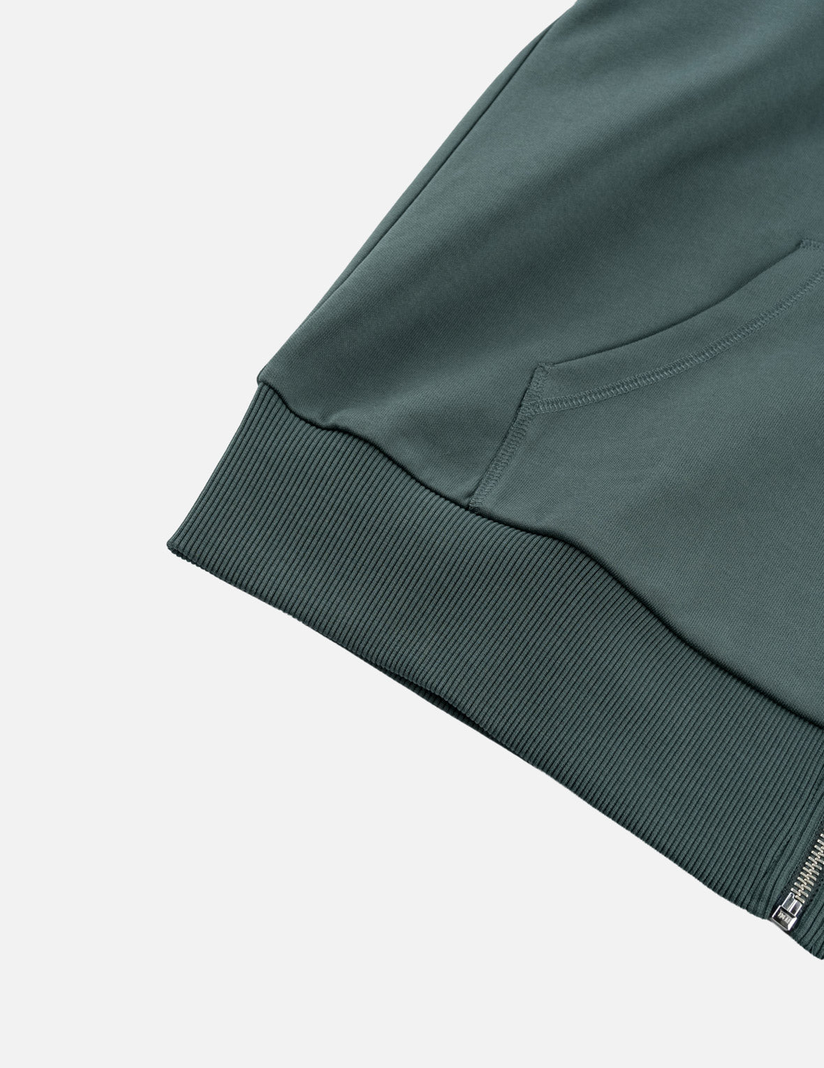 Emboss Kamon Logo Zip-Up Hoodie