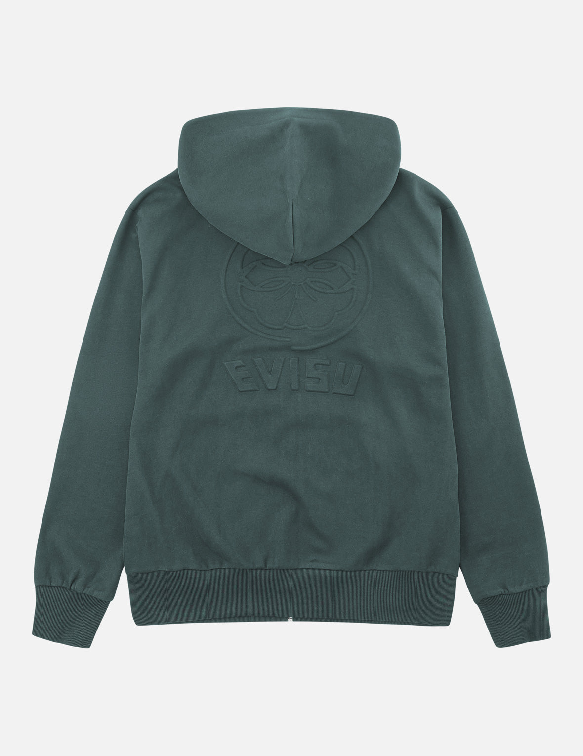 Emboss Kamon Logo Zip-Up Hoodie