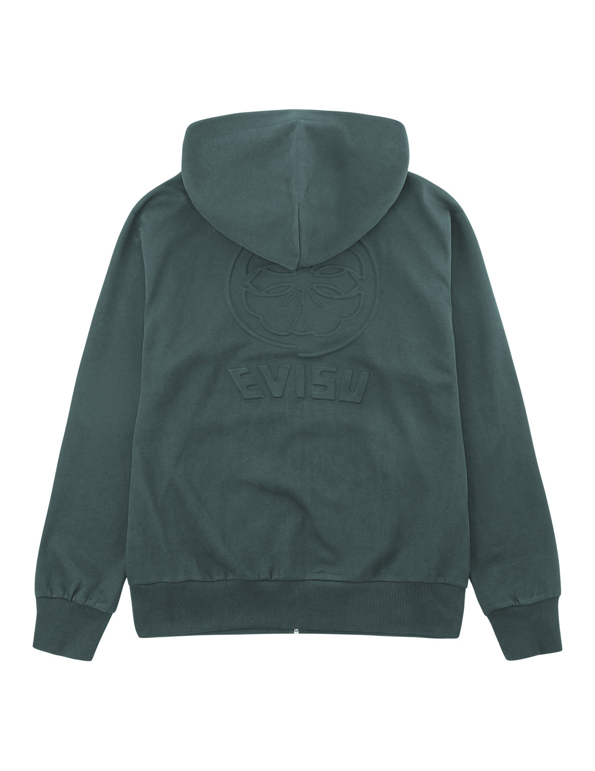 Emboss Kamon Logo Zip-Up Hoodie