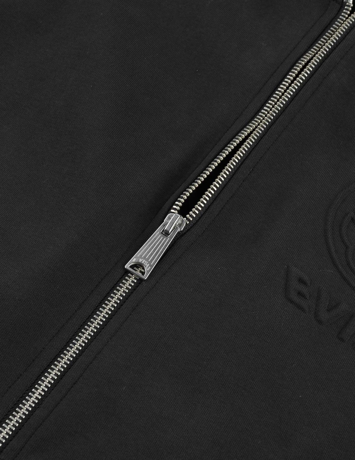 Emboss Kamon Logo Zip-Up Hoodie