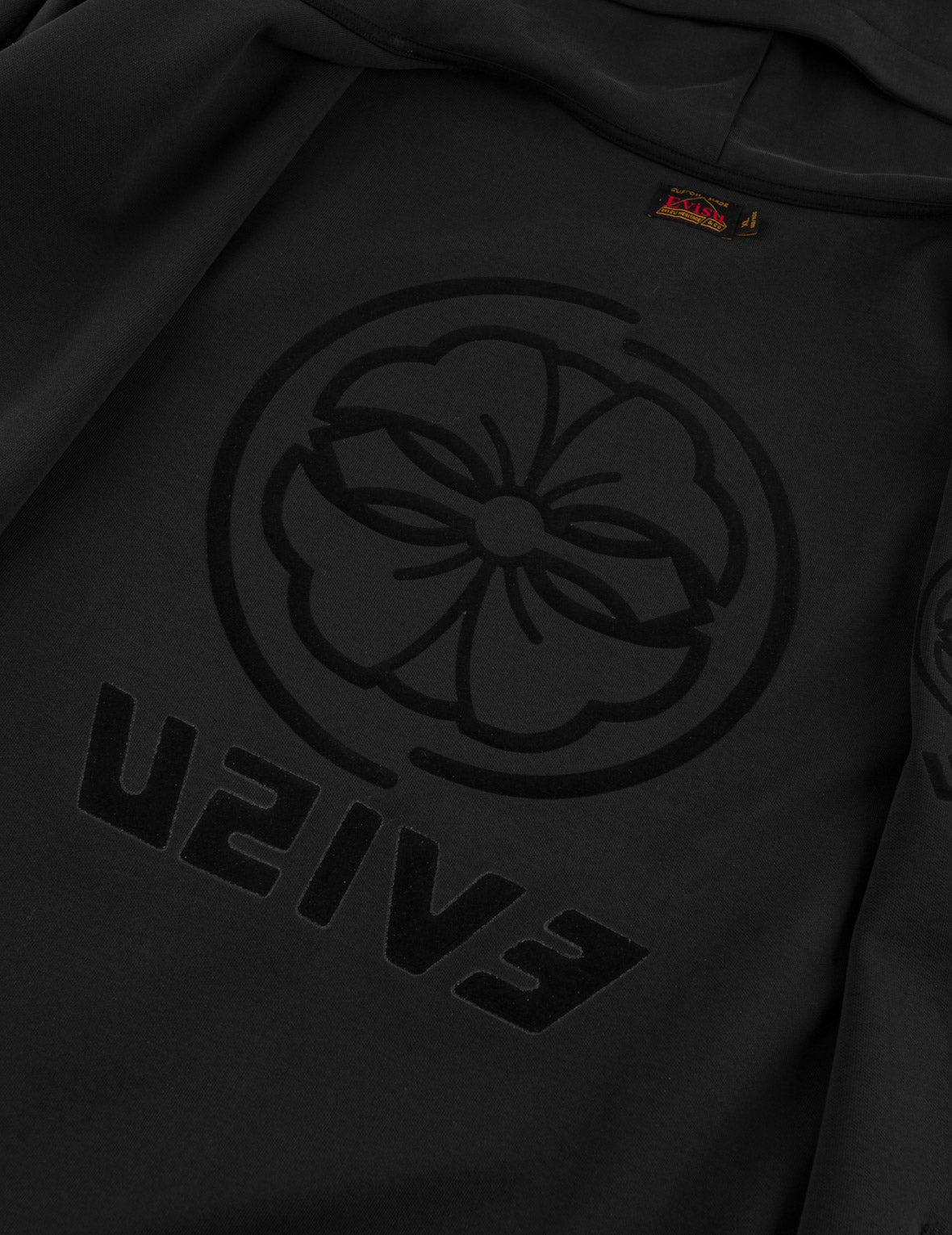 Emboss Kamon Logo Zip-Up Hoodie