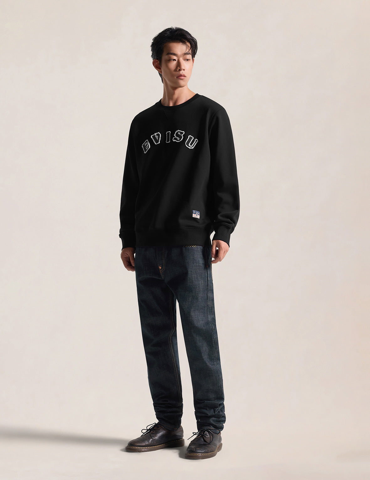 Evisu Embroidery Badge Fleece Sweatshirt