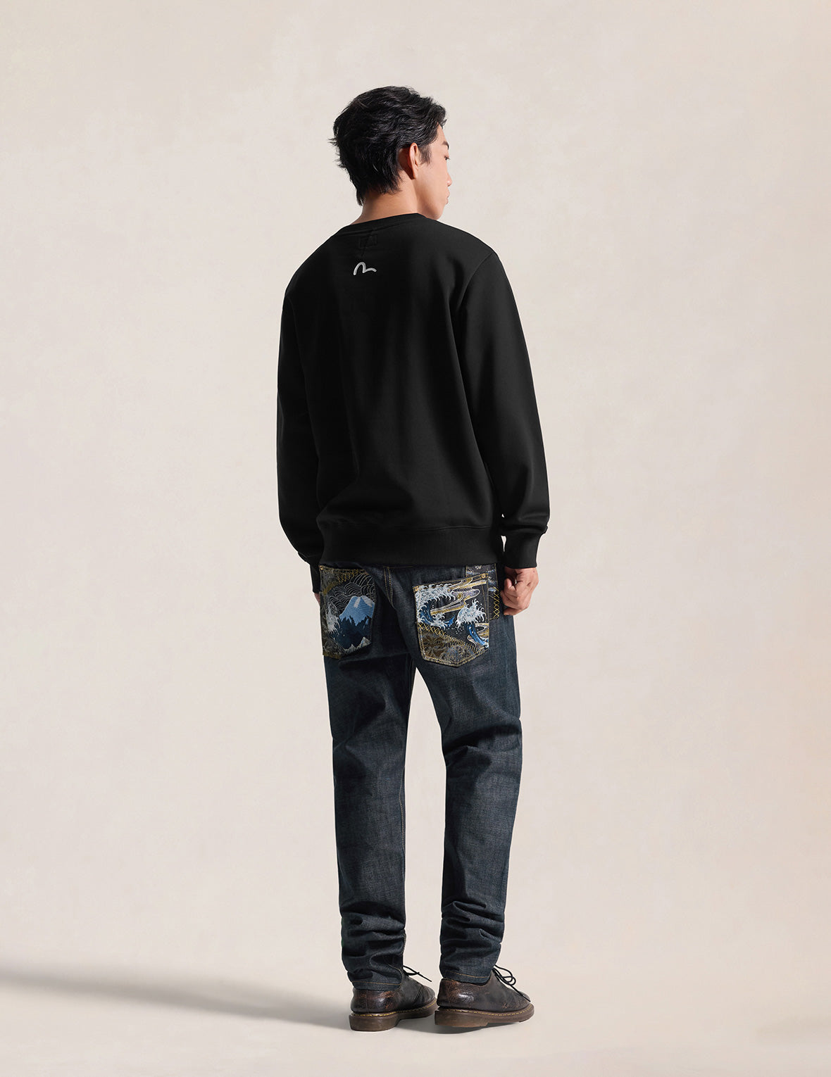 Evisu Embroidery Badge Fleece Sweatshirt