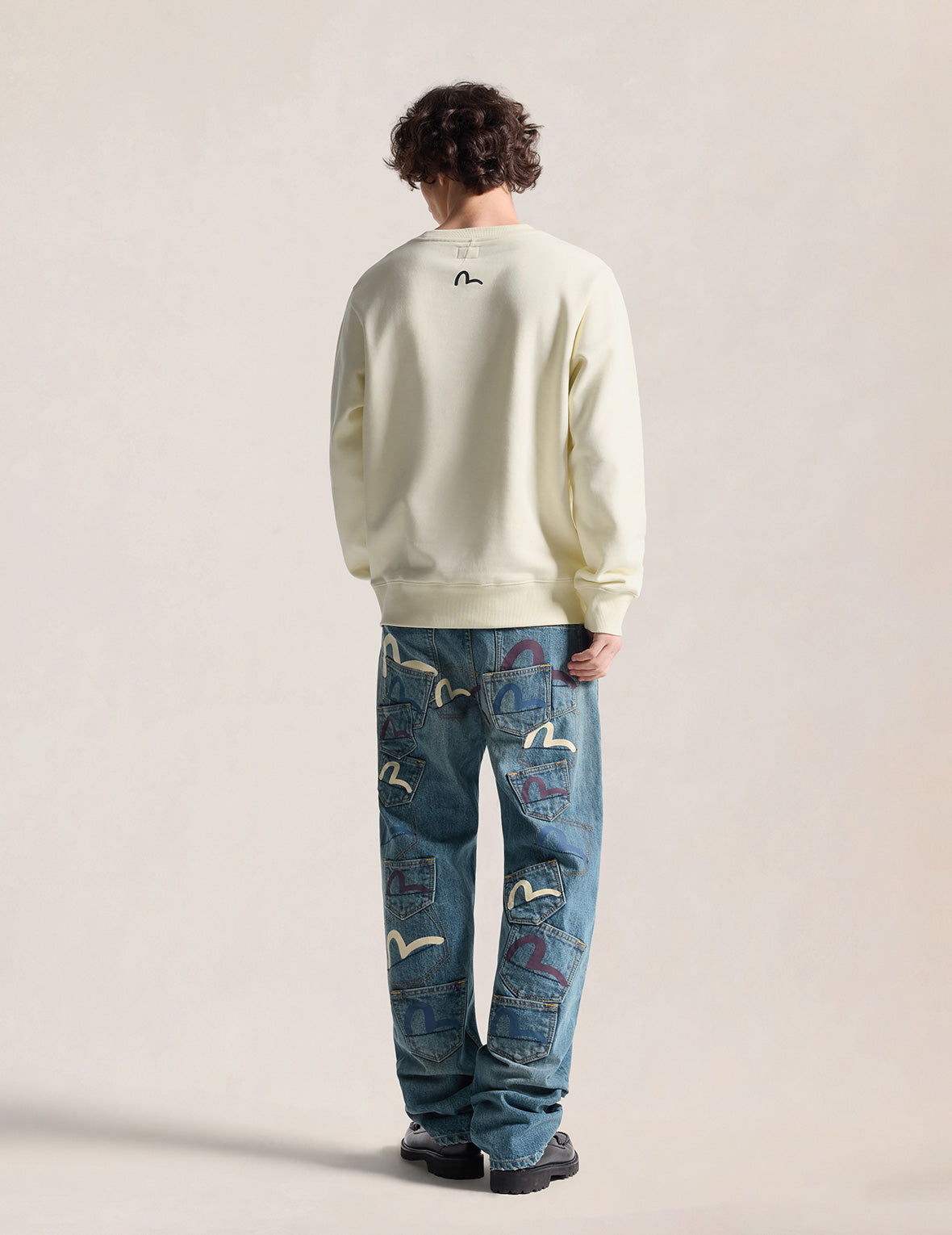 Evisu Embroidery Badge Fleece Sweatshirt