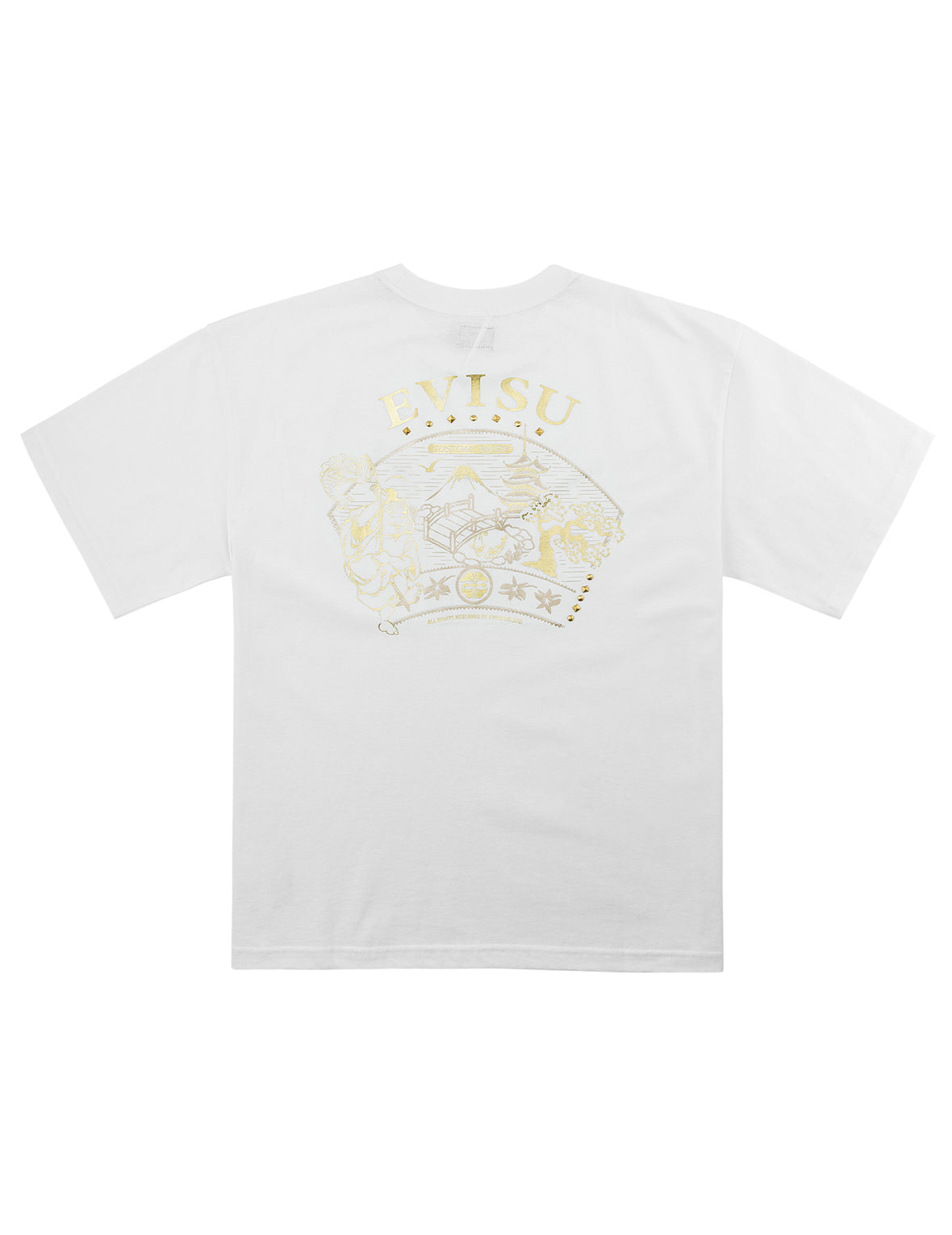 Gold Print Studded Tee