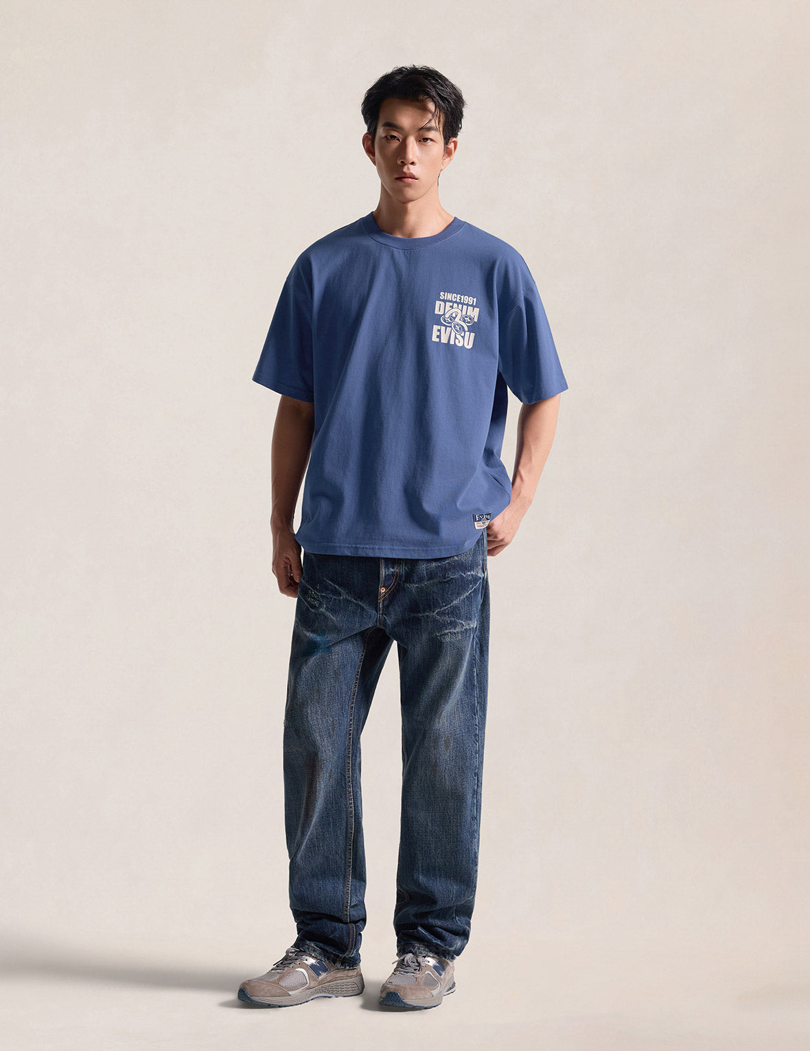 Multi-Badge Fortune Daicock Print T-Shirt