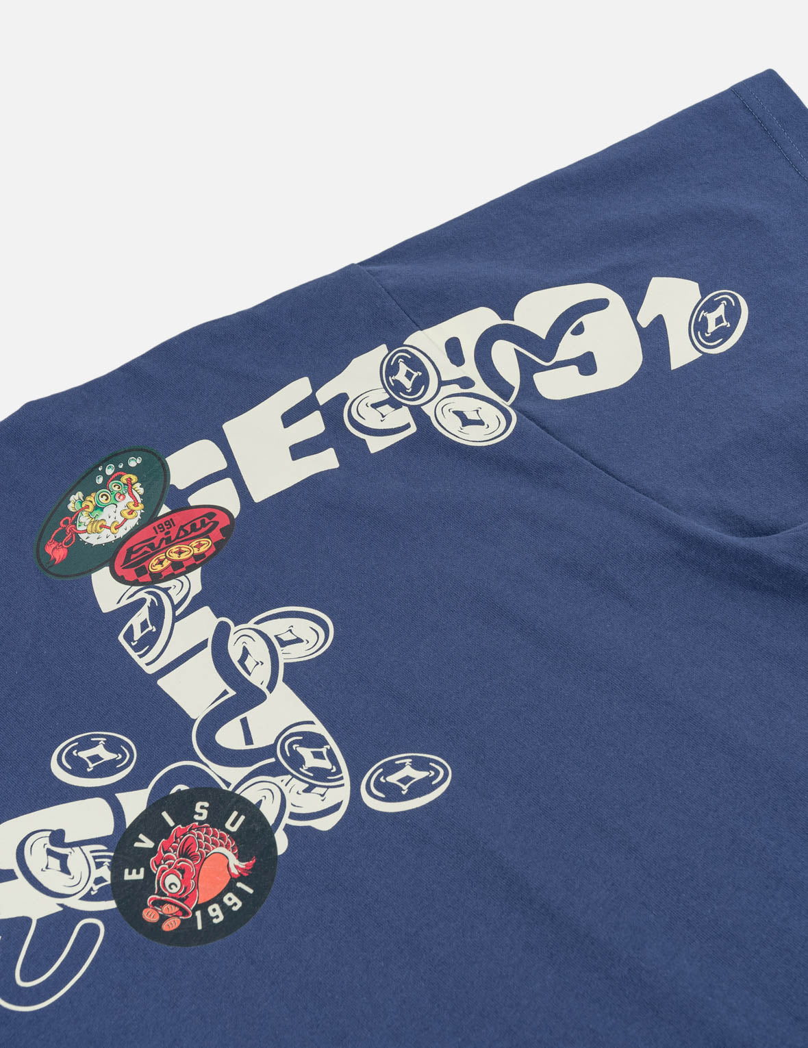Multi-Badge Fortune Daicock Print T-Shirt