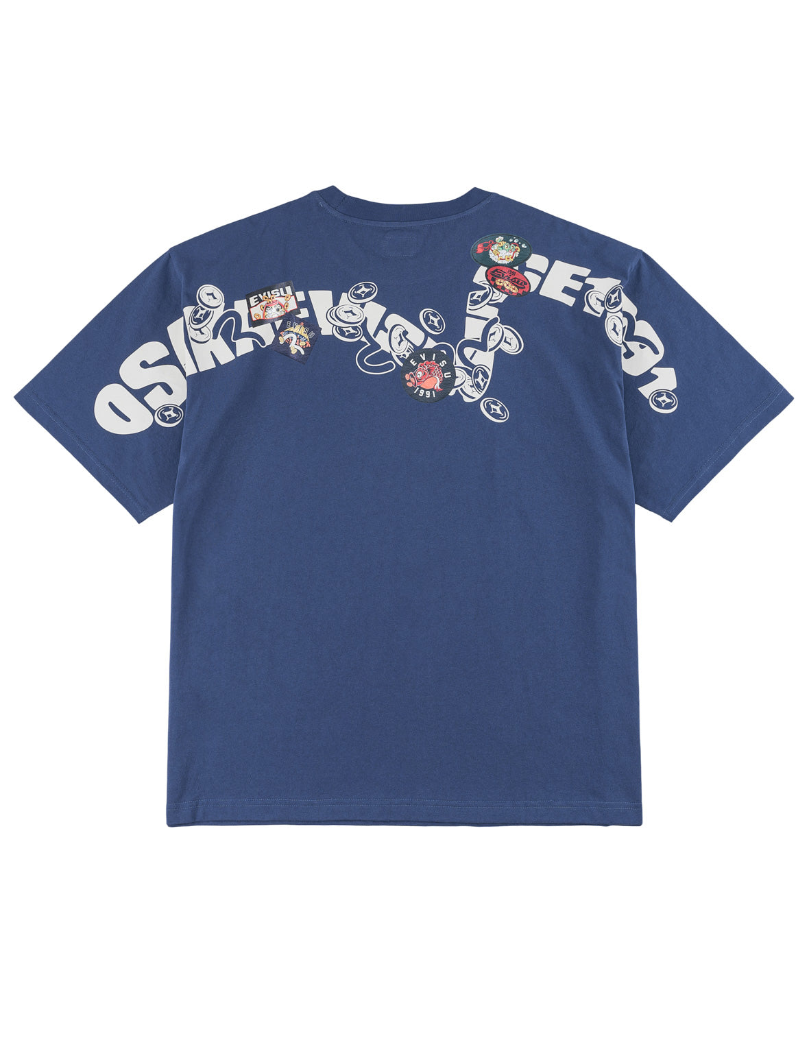 Multi-Badge Fortune Daicock Print T-Shirt