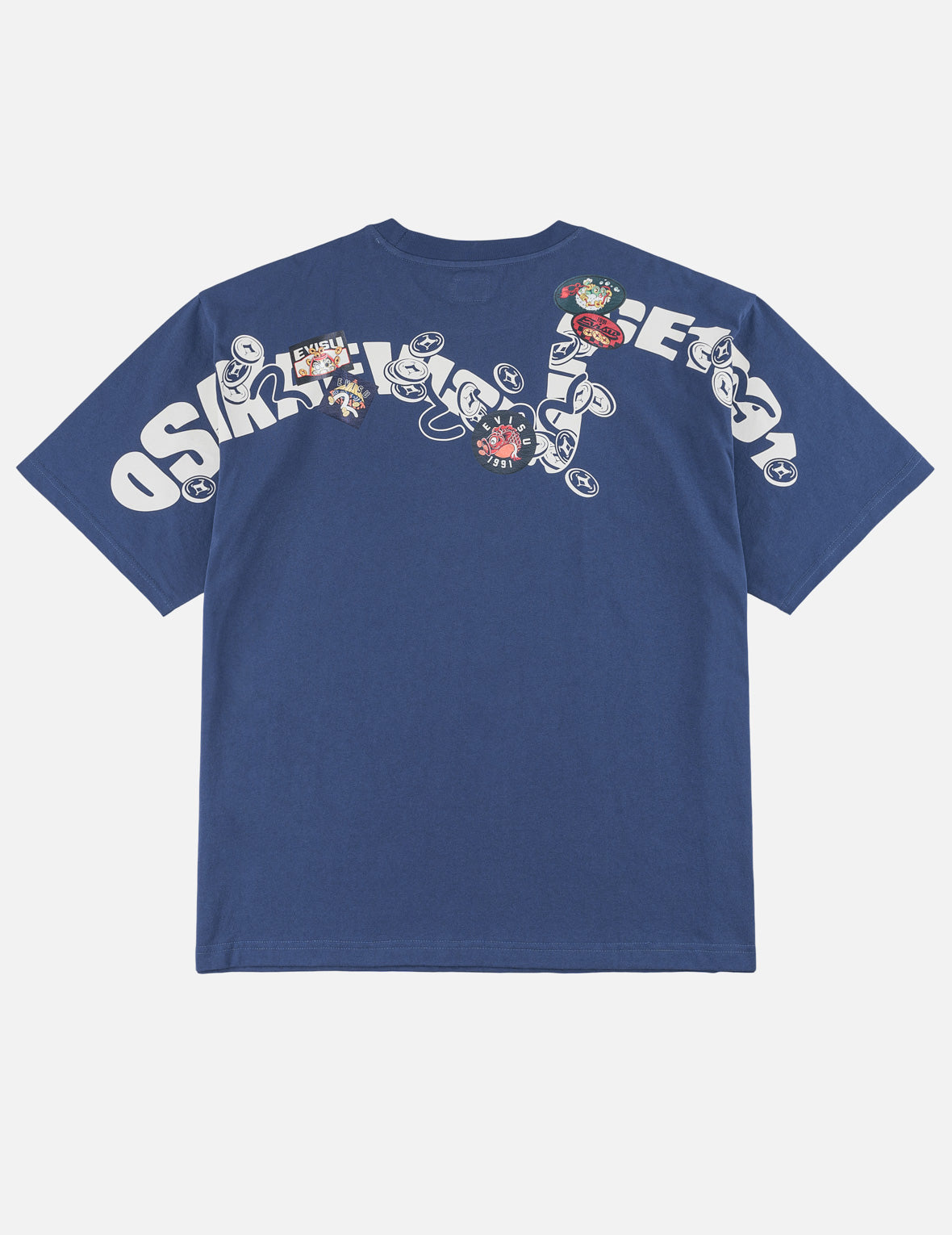 Multi-Badge Fortune Daicock Print T-Shirt