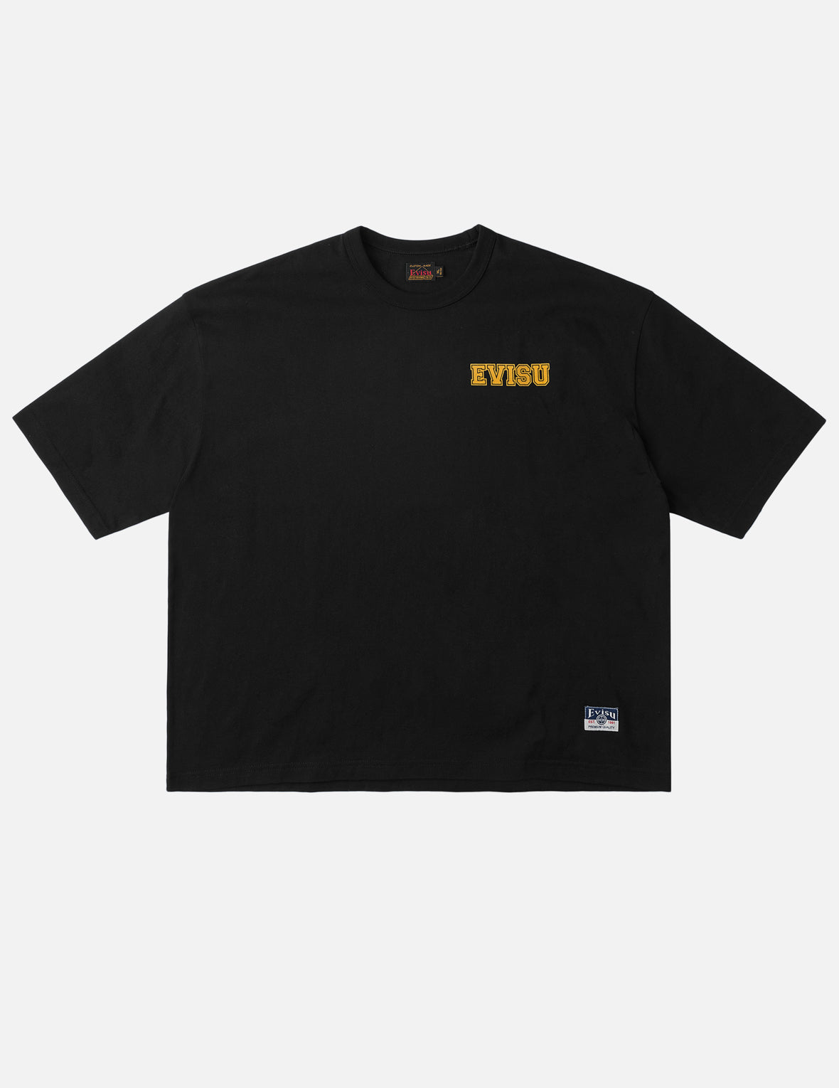 Flocking Logo Kamon Print T-Shirt
