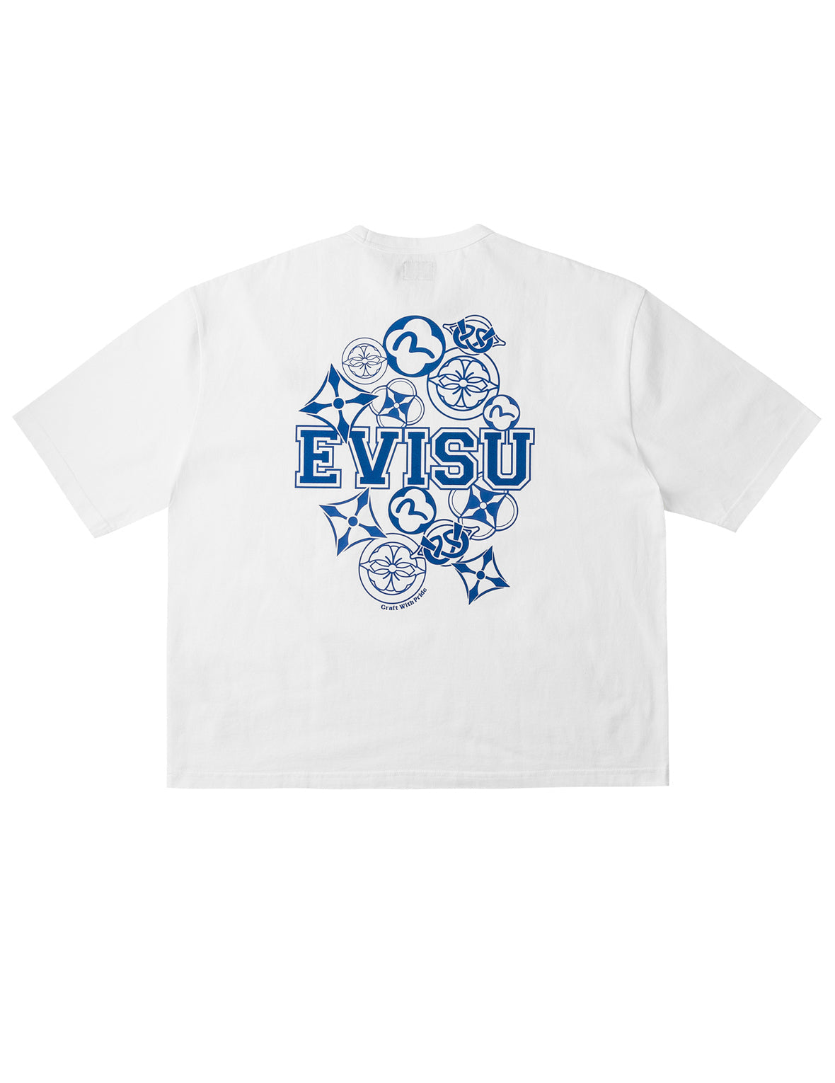 Flocking Logo Kamon Print T-Shirt