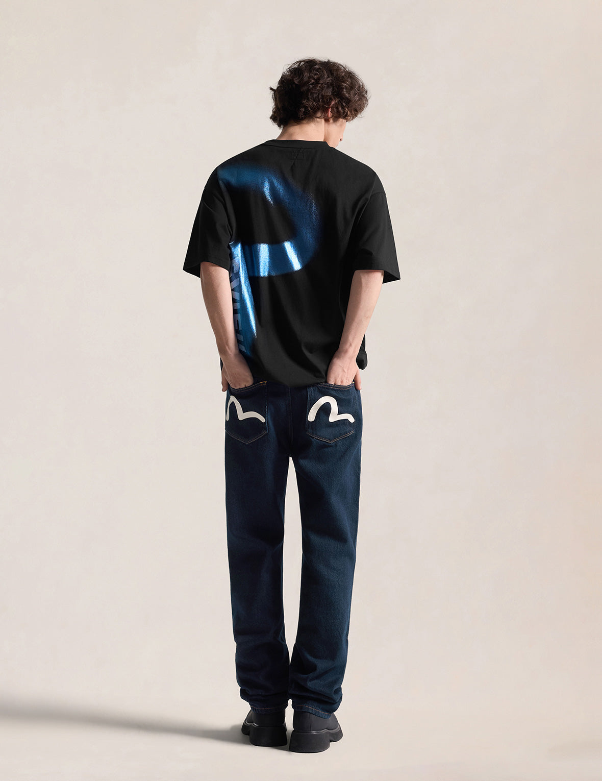 Glitter Seagull Print T-Shirt