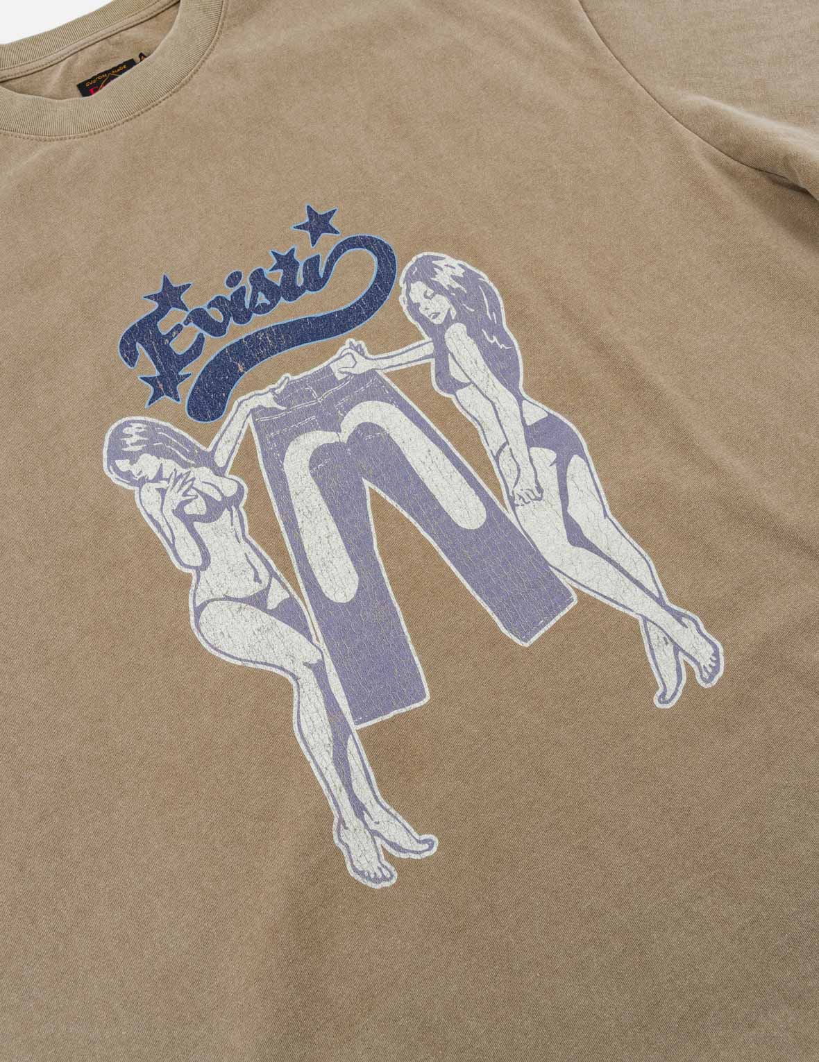 Retro Pin-Up Daicock Printed T-Shirt