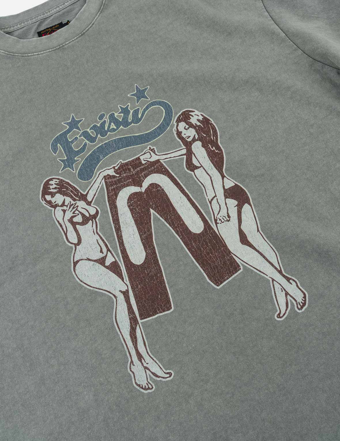 Retro Pin-Up Daicock Printed T-Shirt