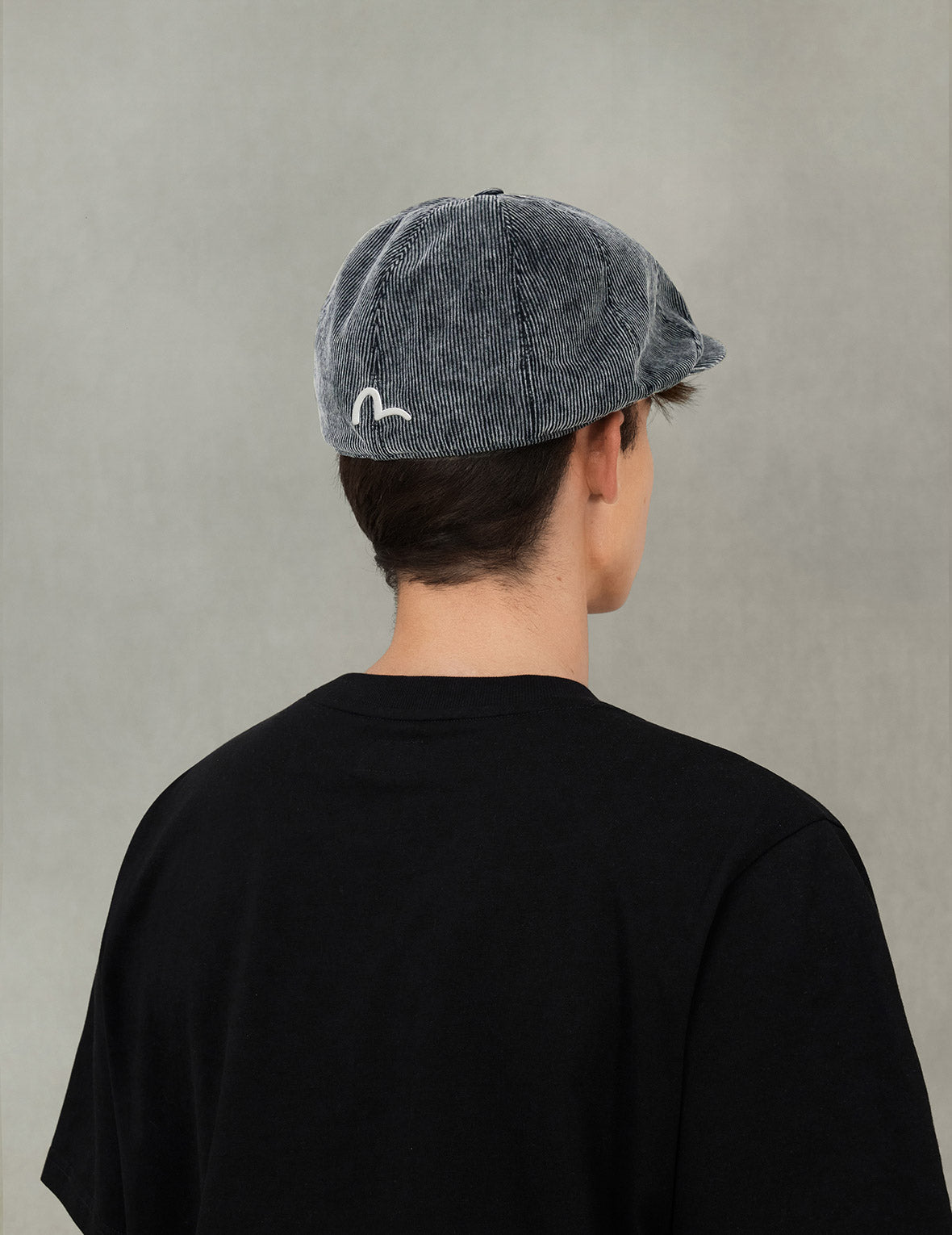 Seagull Embroidery Corduroy Hunting Cap
