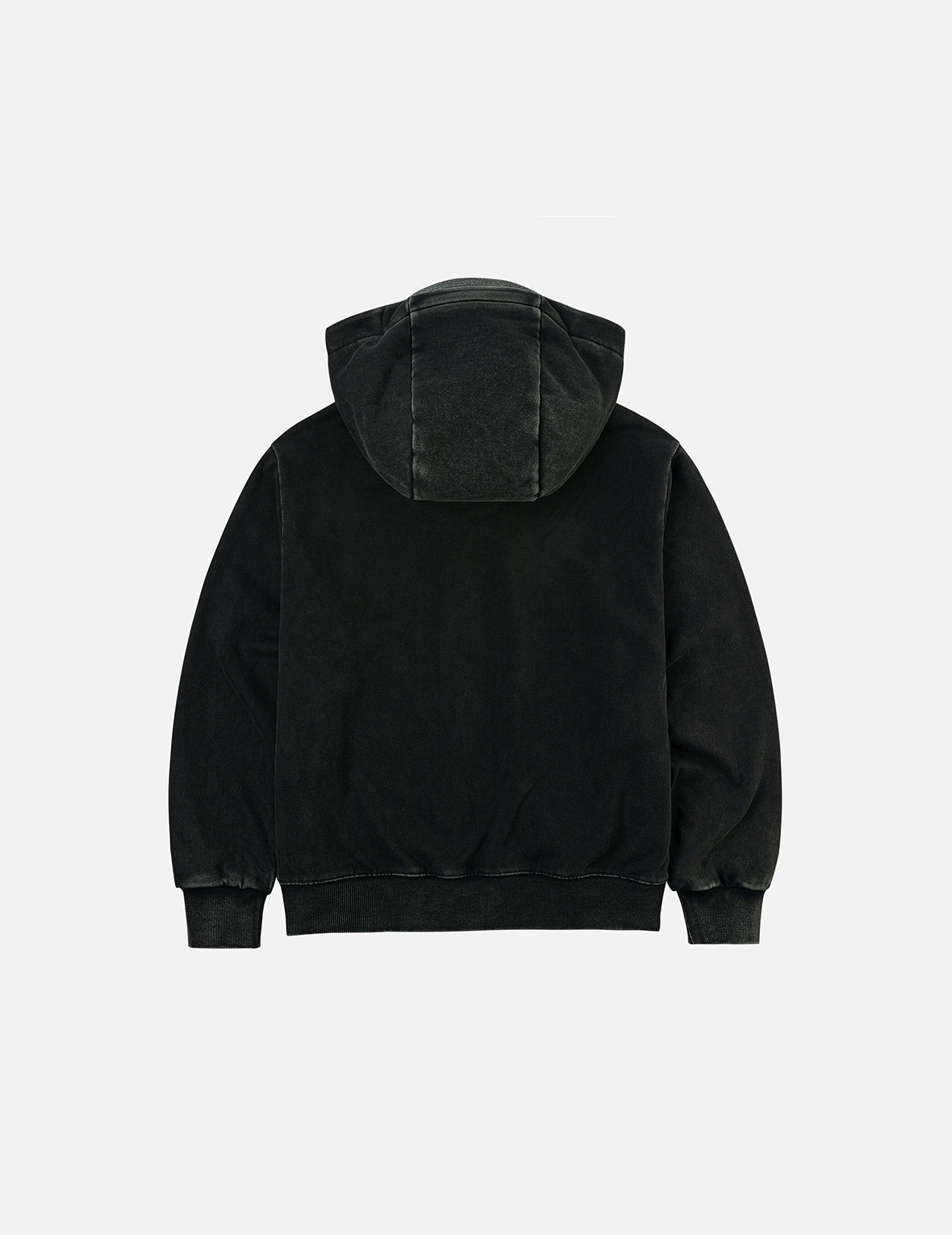 Slogan Print Oversized with Cap Hooded Jacket