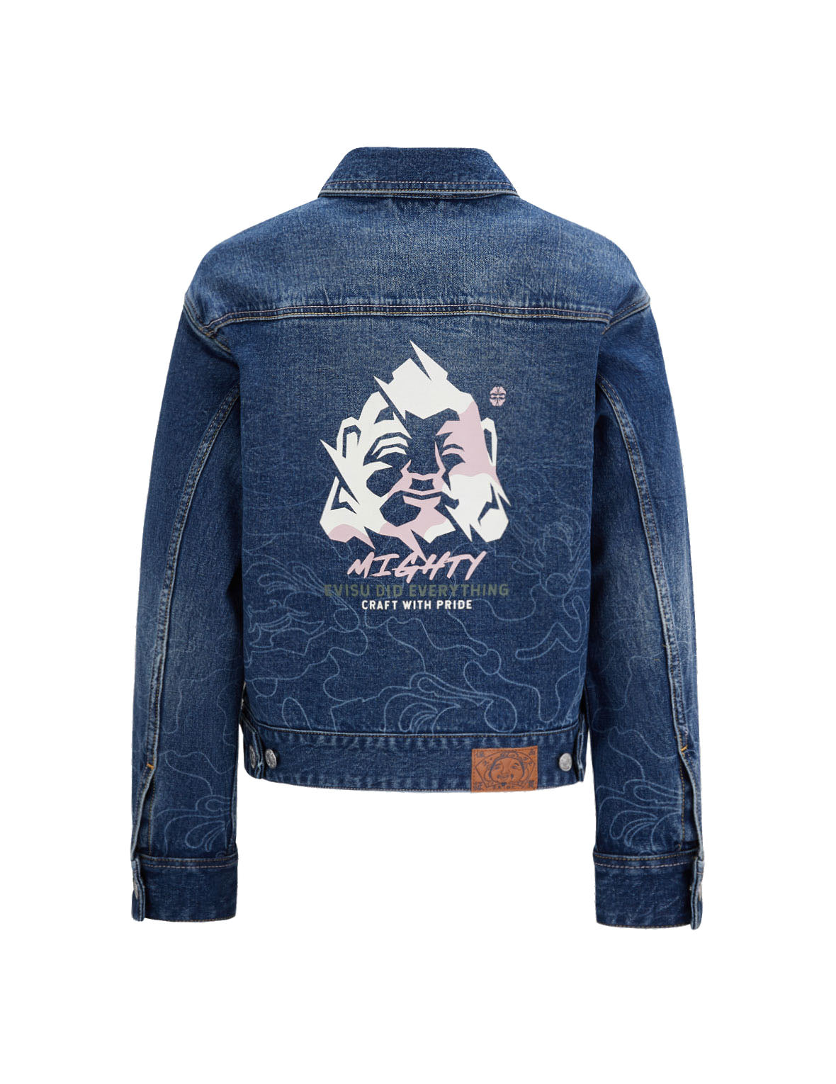 Gradated Laser-print Denim Jacket