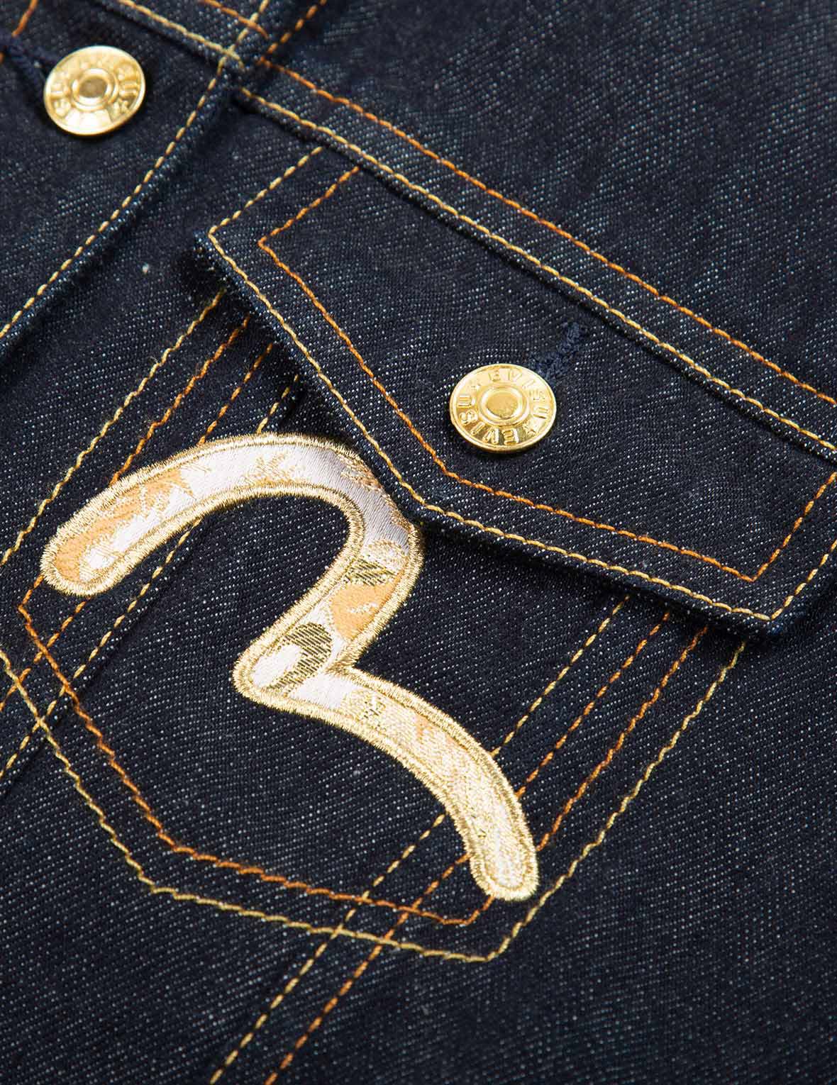 Dragon Brocade Appliqué Denim Jacket