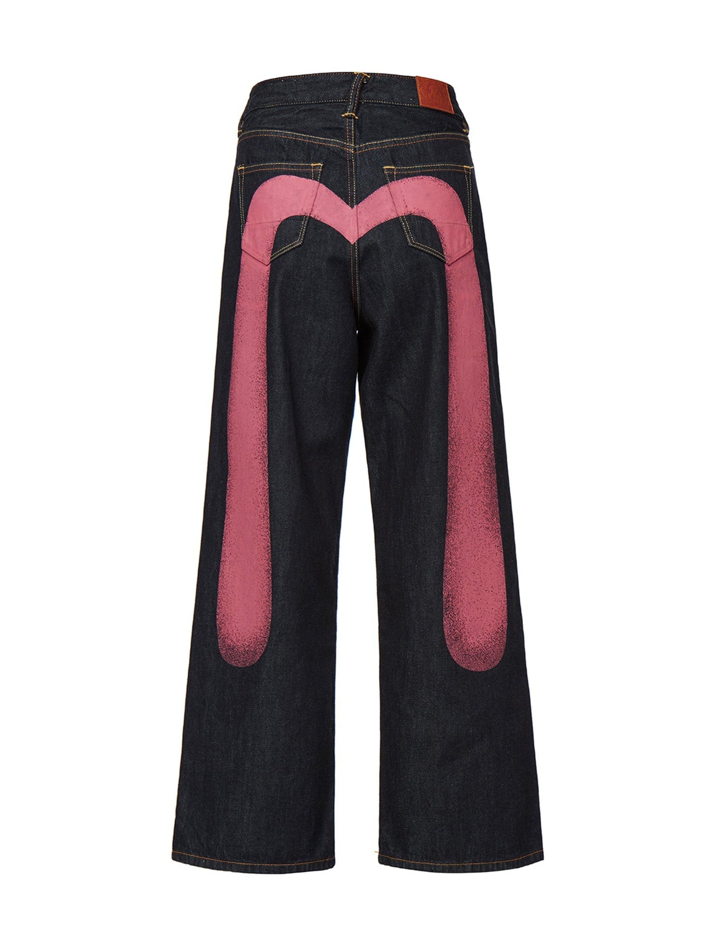 Daicock Print Wide Leg Jeans