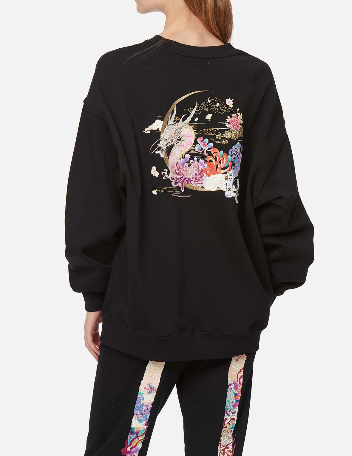 Moonlight Dragon Print Sweatshirt