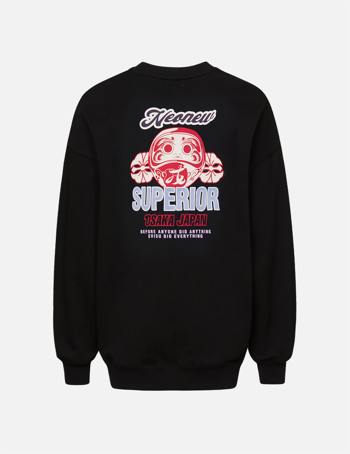 Daruma and Kamon Print Sweatshirt