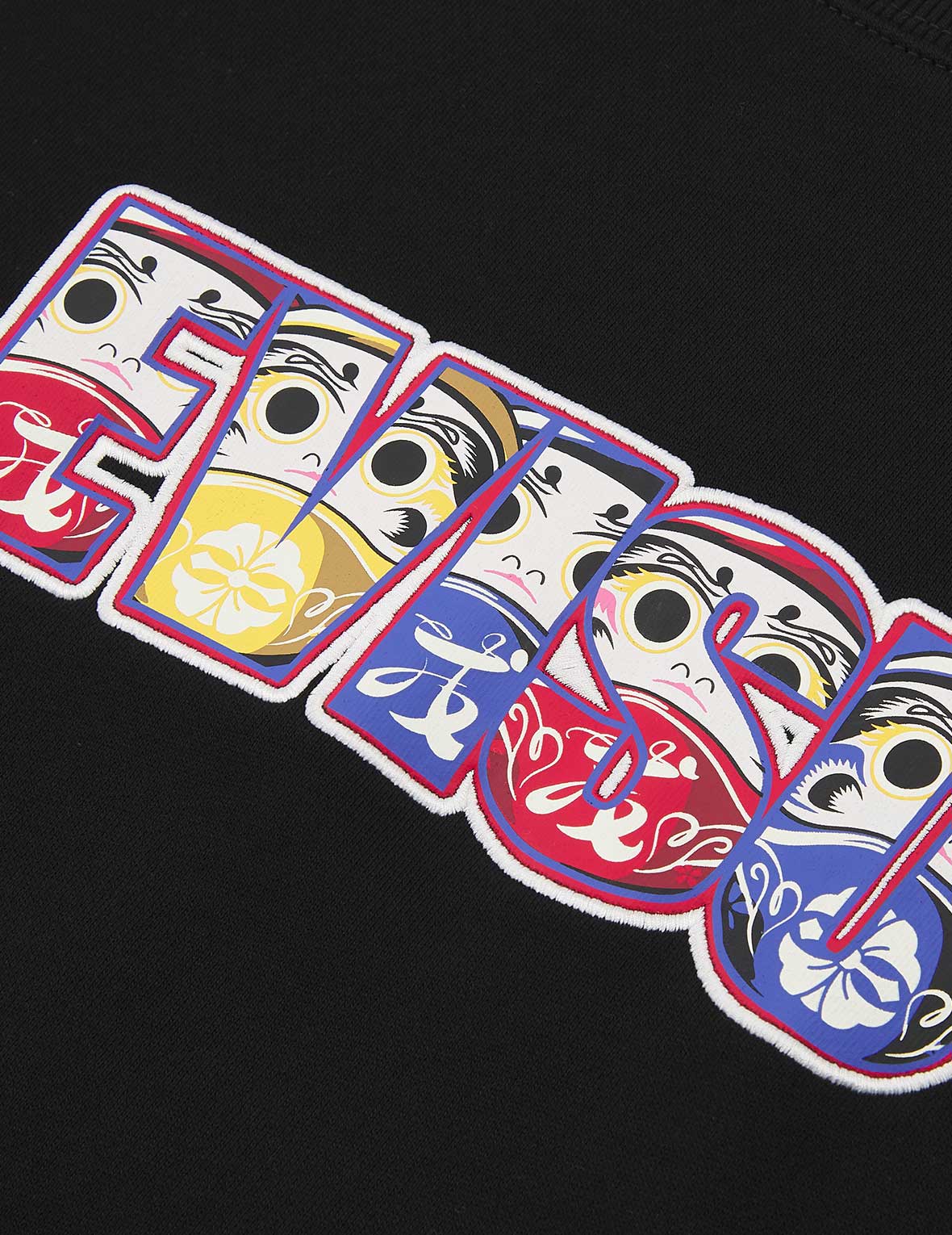 Daruma and Kamon Print Sweatshirt