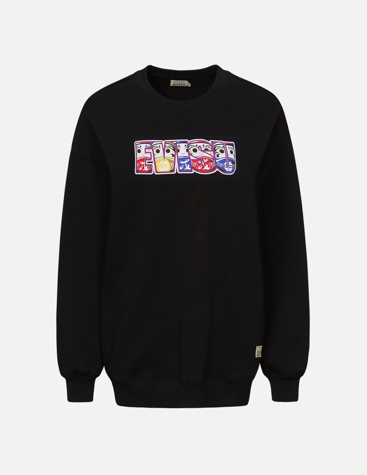 Daruma and Kamon Print Sweatshirt