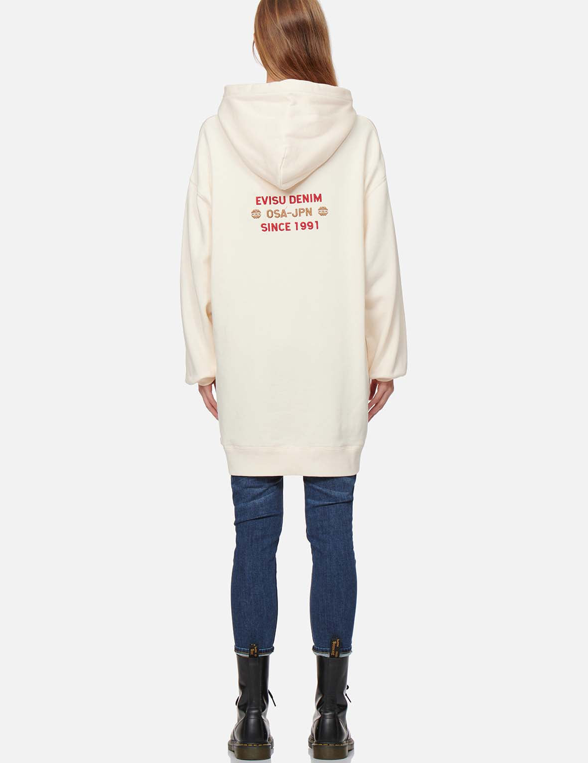 Godhead Print Hooded Sweatshirt Tunic