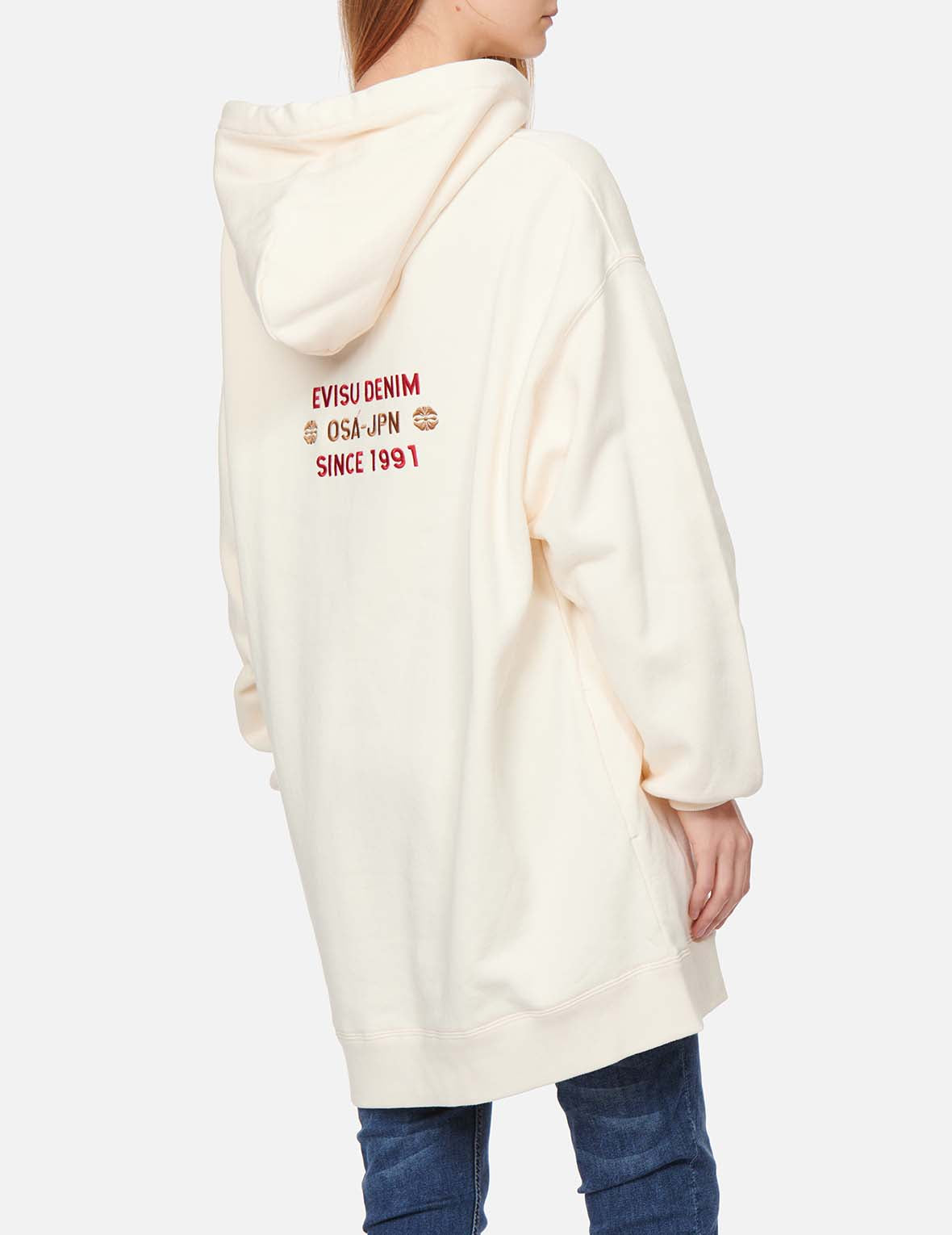 Godhead Print Hooded Sweatshirt Tunic