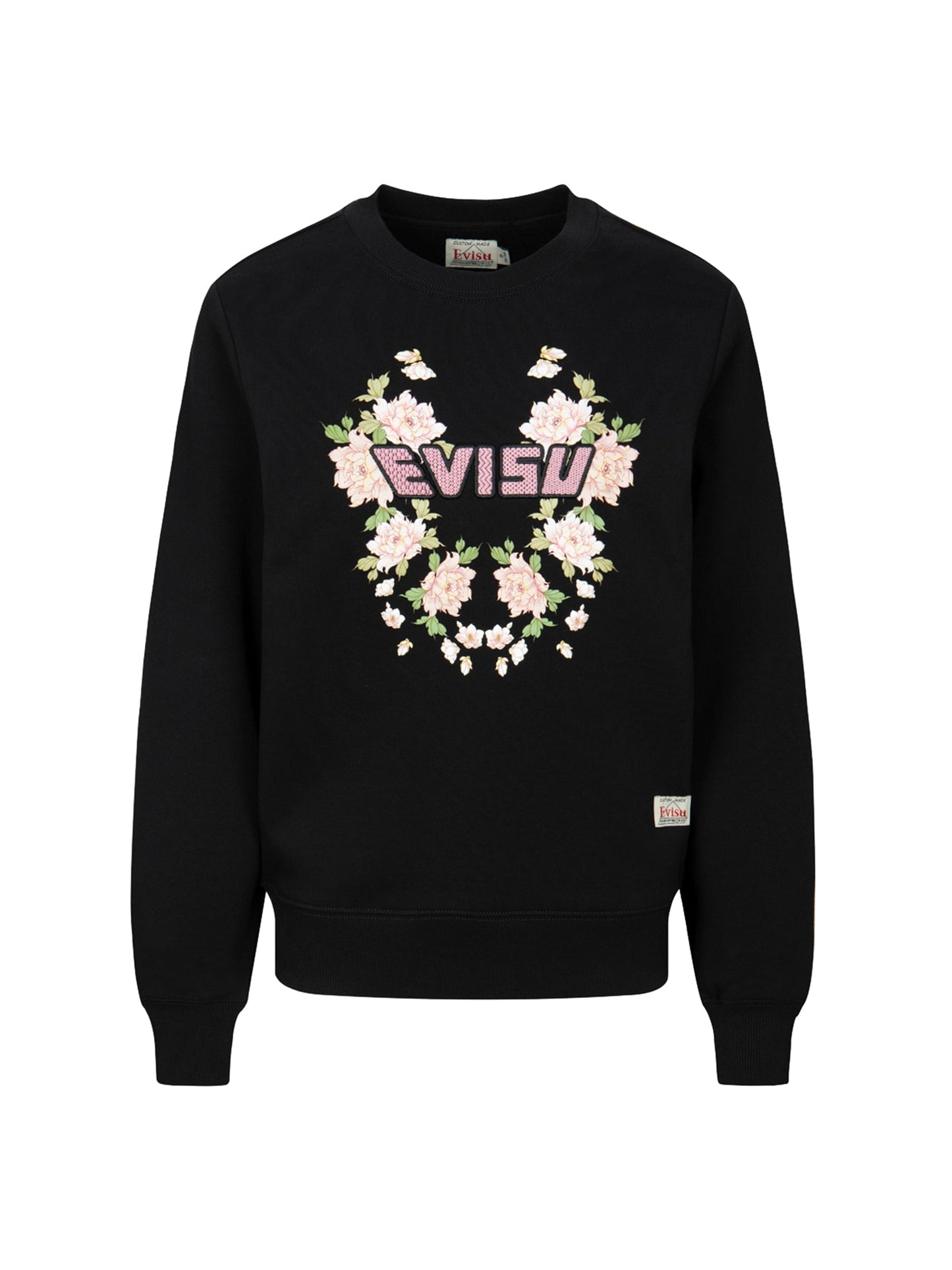 Floral Print with Logo Embroidery Regular Fit Sweatshirt