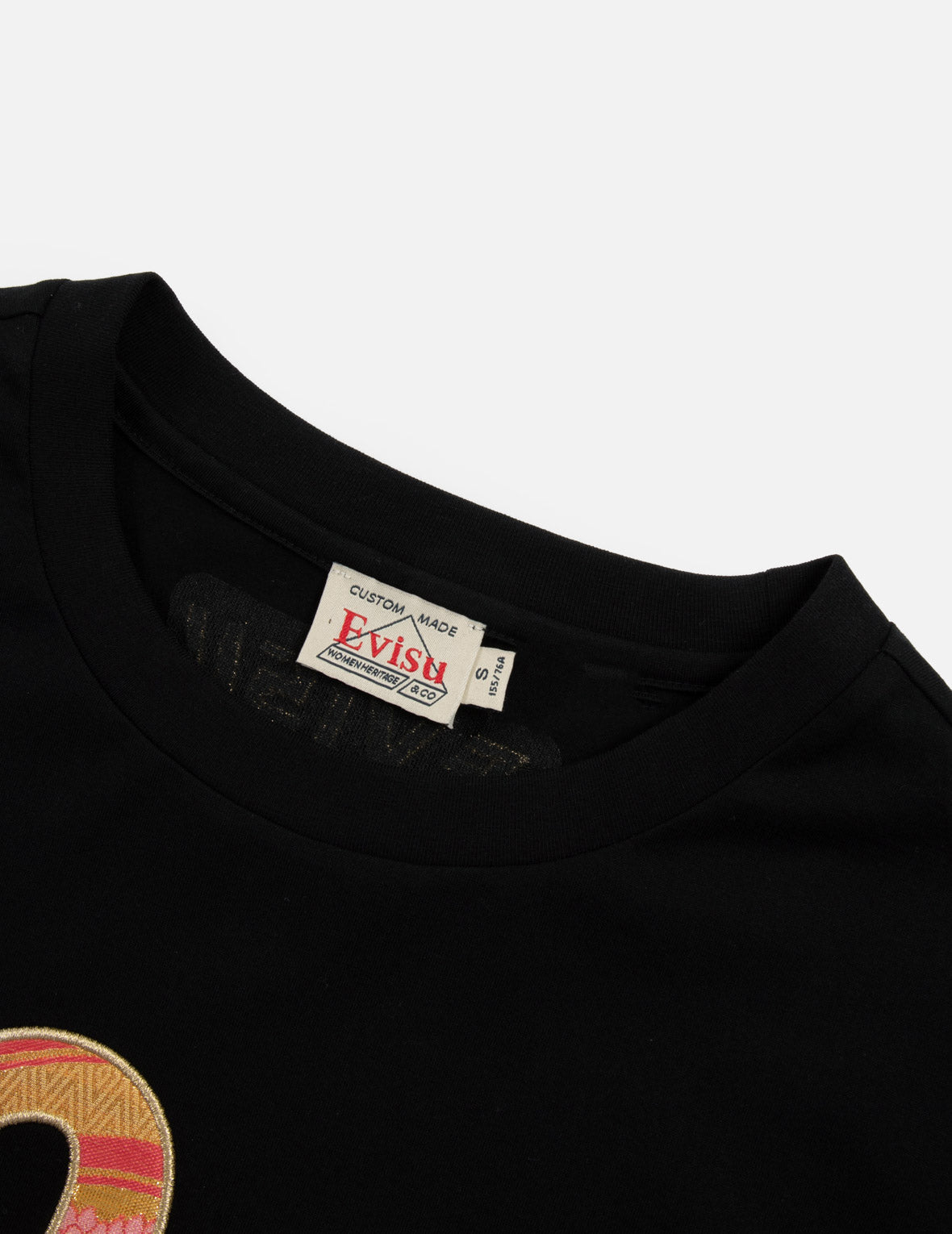 Brocade Seagull Appliqué Drop-shoulder T-shirt