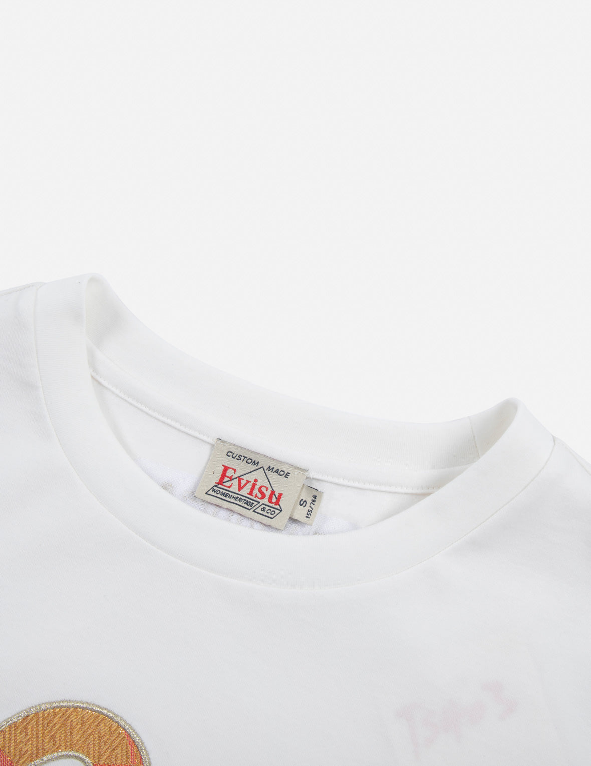 Brocade Seagull Appliqué Drop-shoulder T-shirt