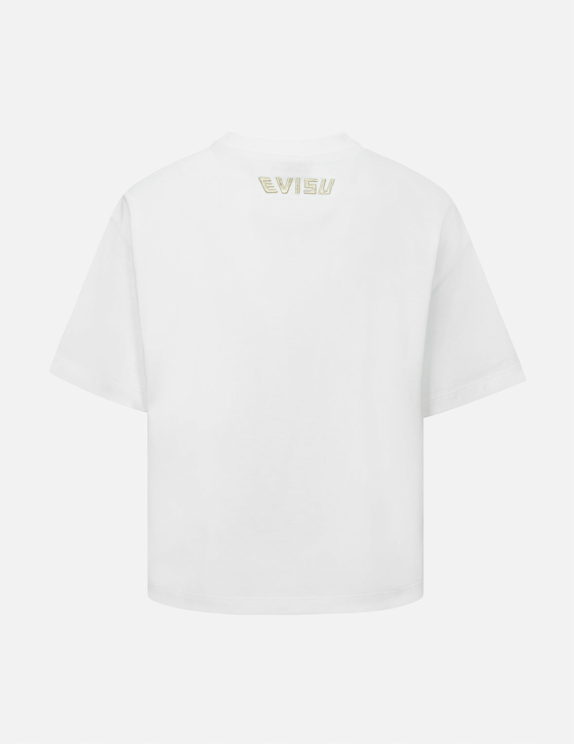 Brocade Seagull Appliqué Drop-shoulder T-shirt