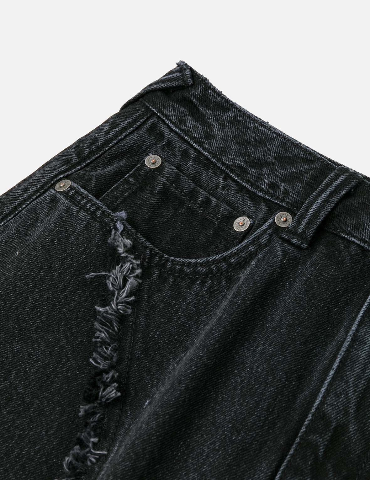 Seagull Embroidery Distressed Fashion Fit Denim Skirt