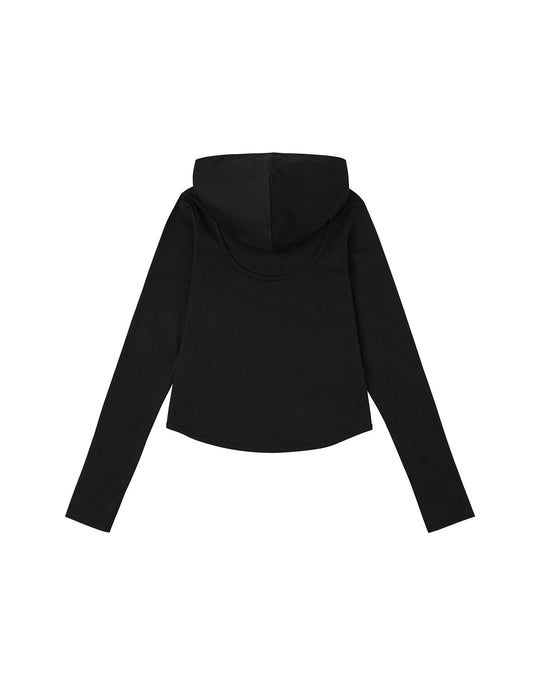 Logo and Seagull Ishigaki Camouflage Print Regular Fit Hooded 2-in-1 Long-sleeve Top