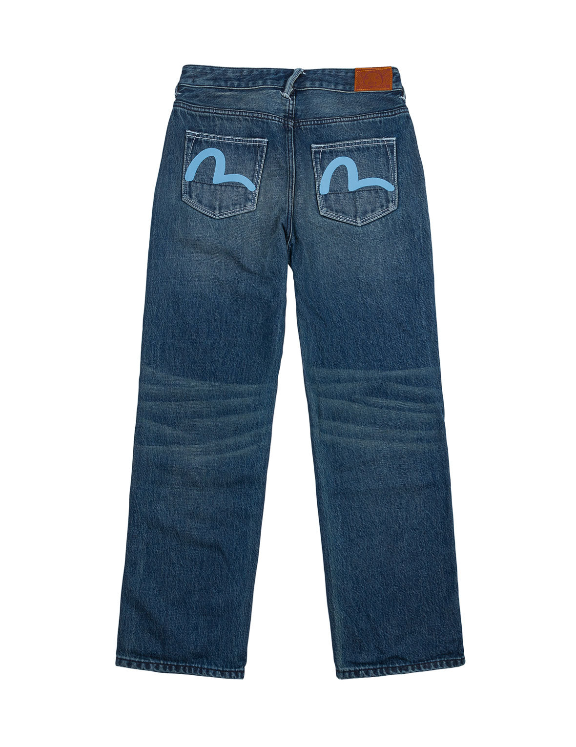 Sky Blue Seagull Classic Relaxed Fit Jeans
