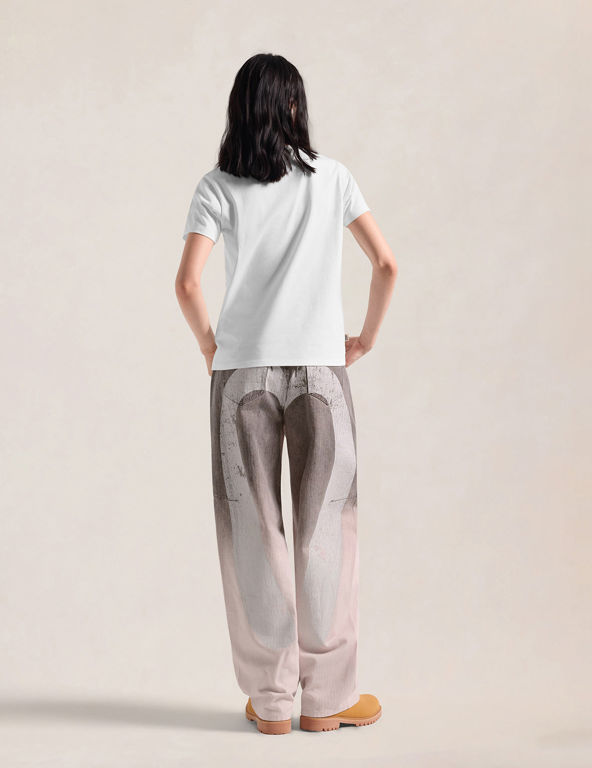 Daicock Printed Balloon Fit Gradient Cotton Pants