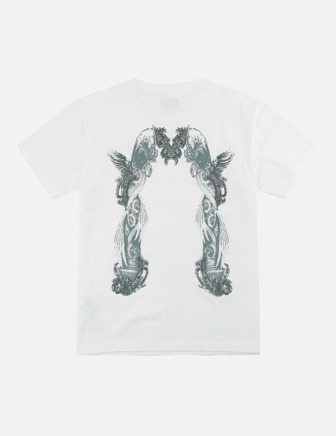 Feather Wing Daicock Print and Embroidered T-Shirt