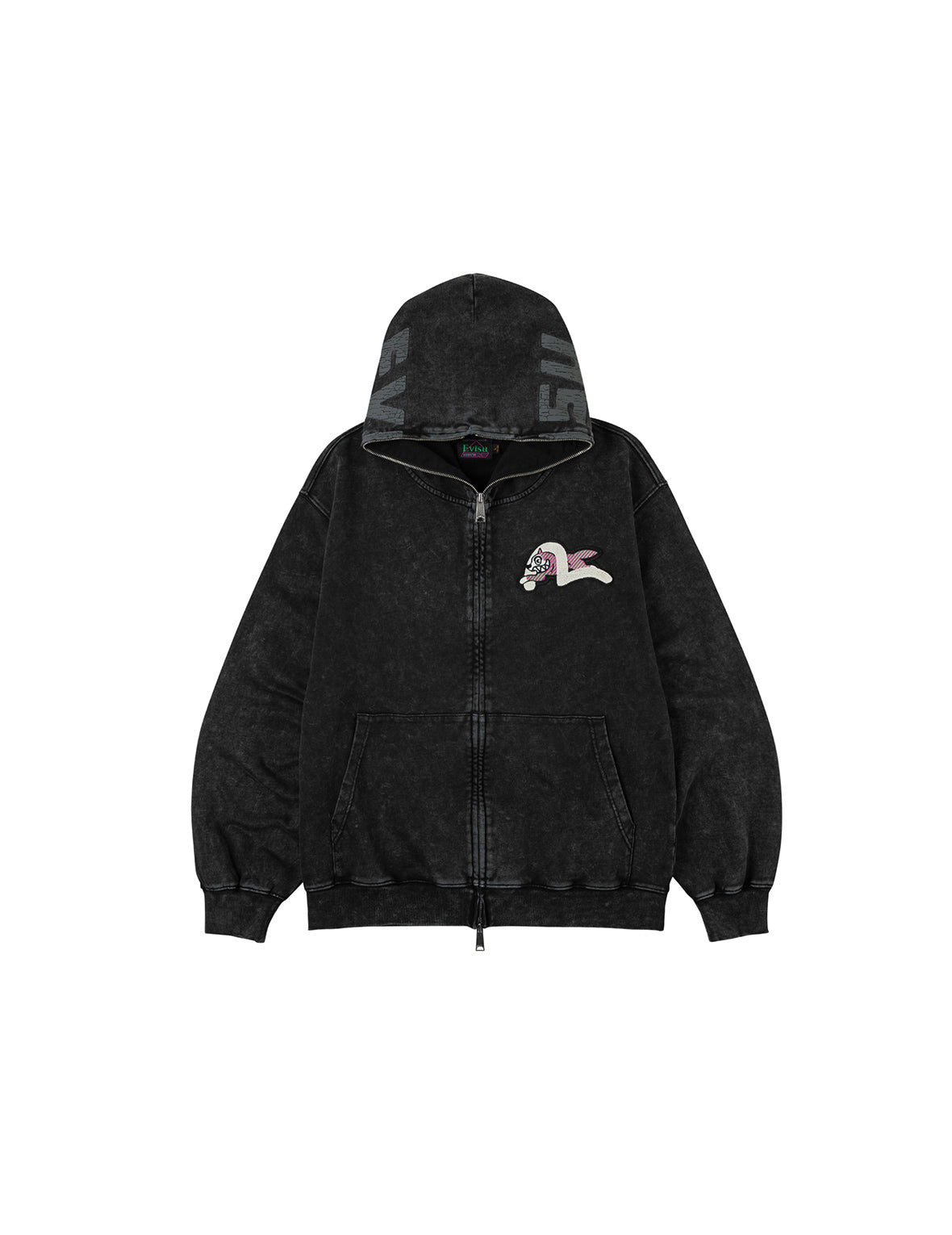 EVISU X ICECREAM Seagull Zip-Up Hoodie