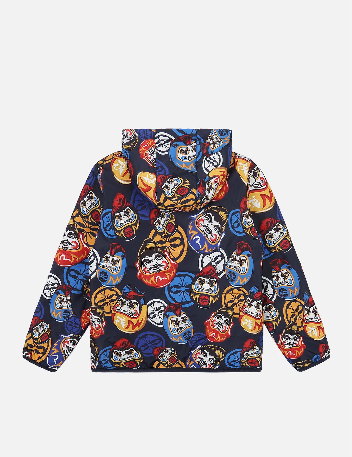 Allover Pompadour Daruma Print Reversible Jacket