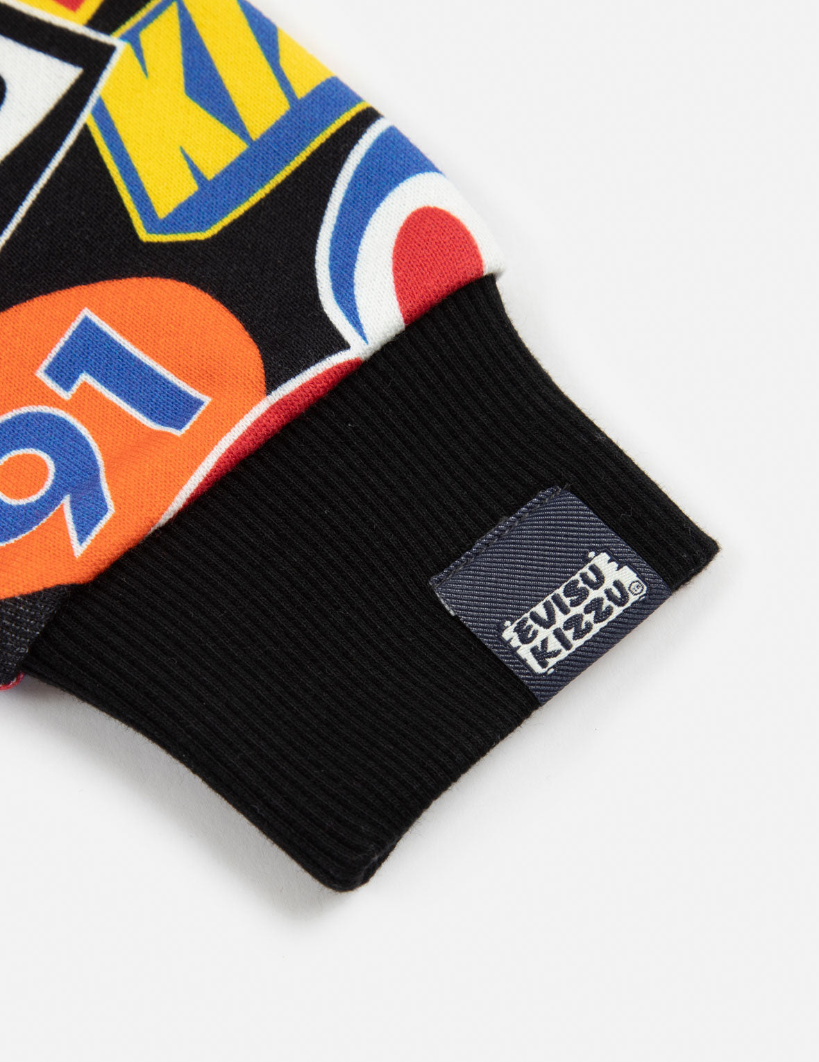 Allover Racing Badge Print Regular Fit Zip-up Hoodie