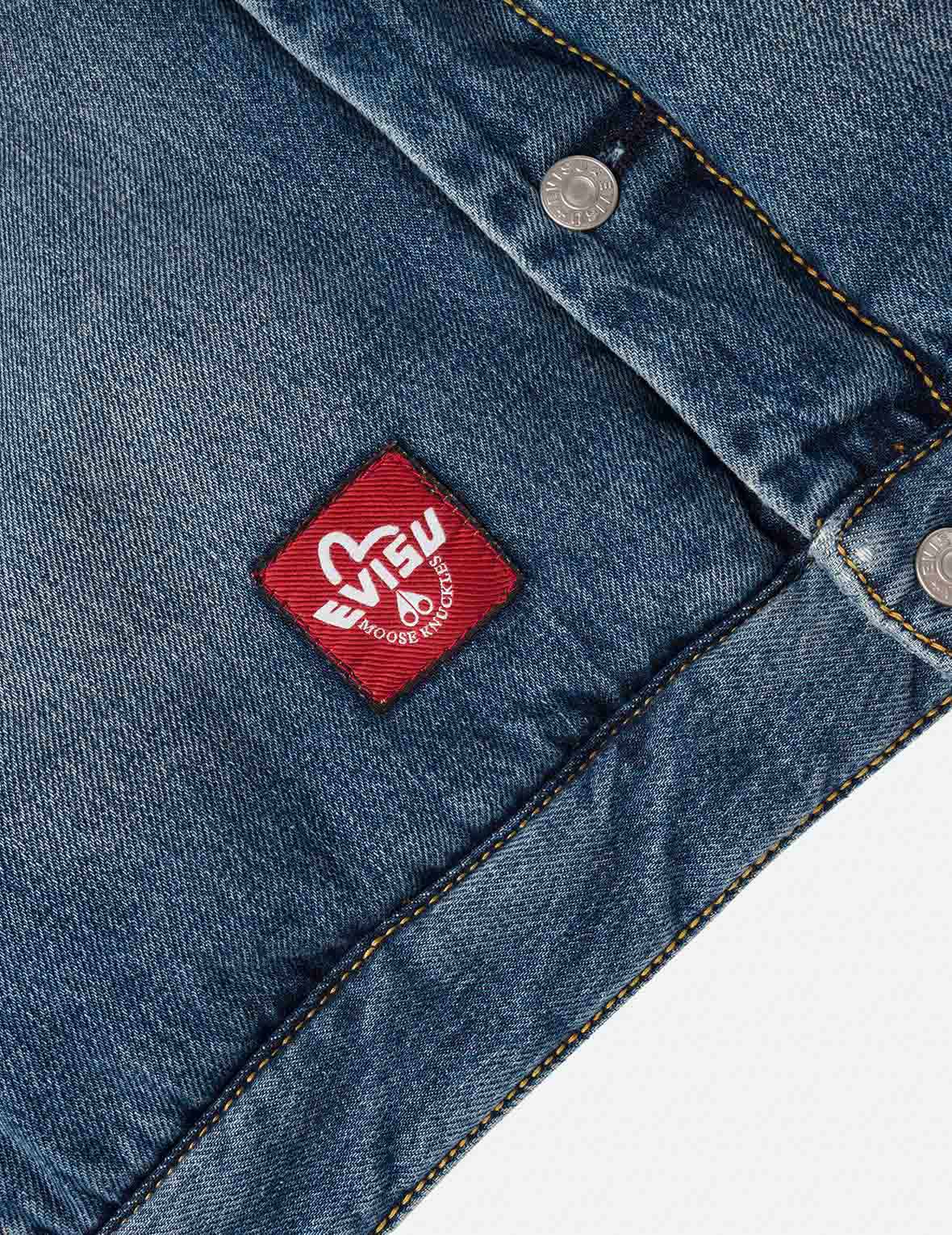 EVISU X MOOSE KNUCKLES Ukiyo-e Wave Denim Jacket