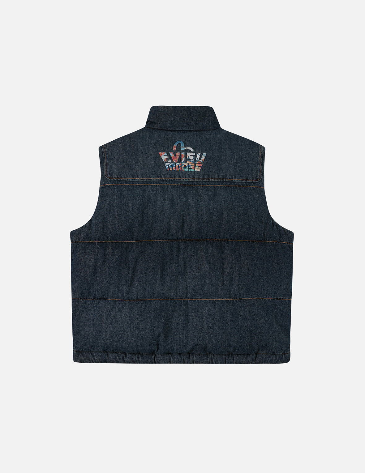EVISU X MOOSE KNUCKLES Ukiyo-e Denim Vest Down