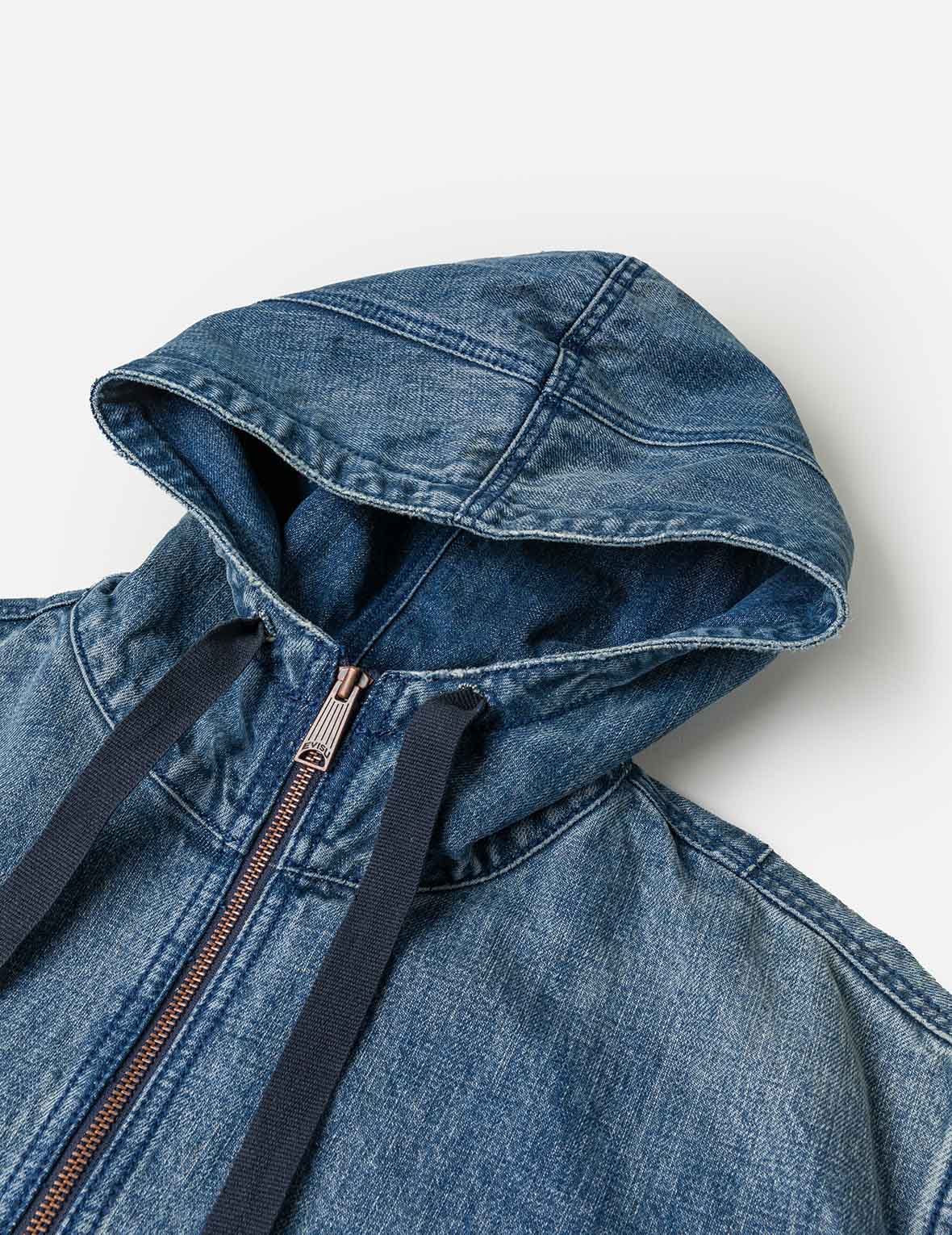 Denim Hooded Anorak Jacket – EVISU