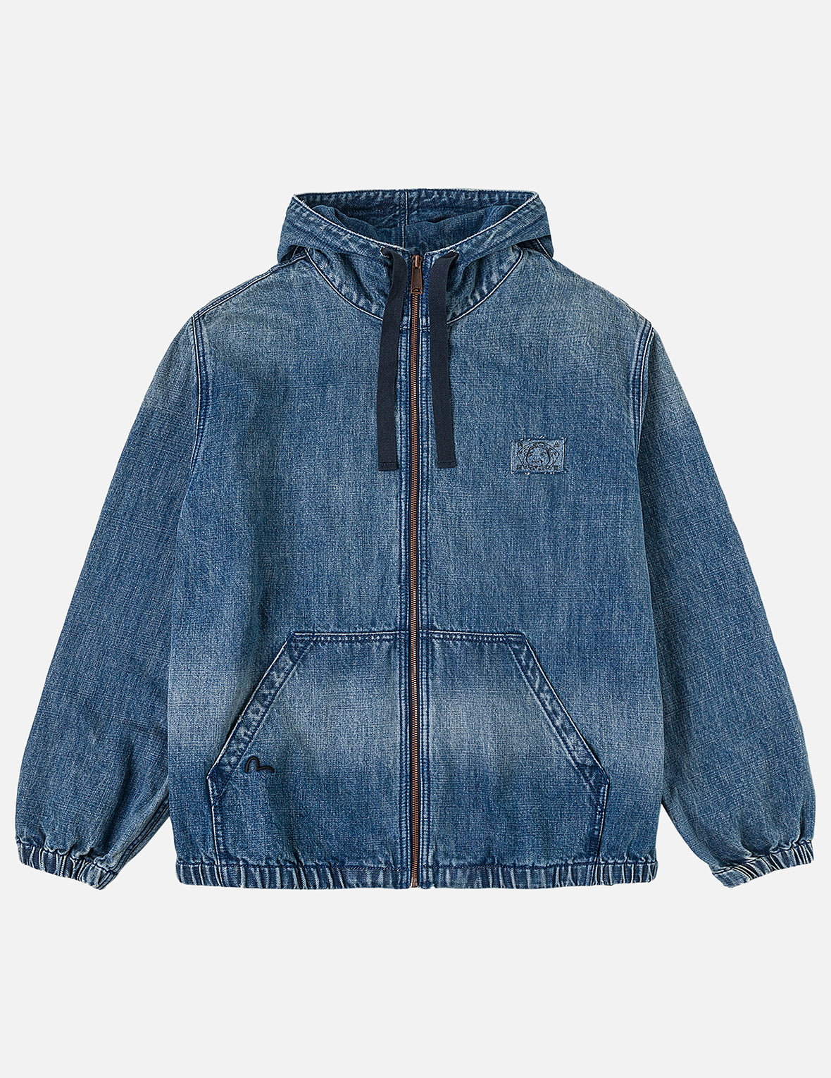 Denim Hooded Anorak Jacket