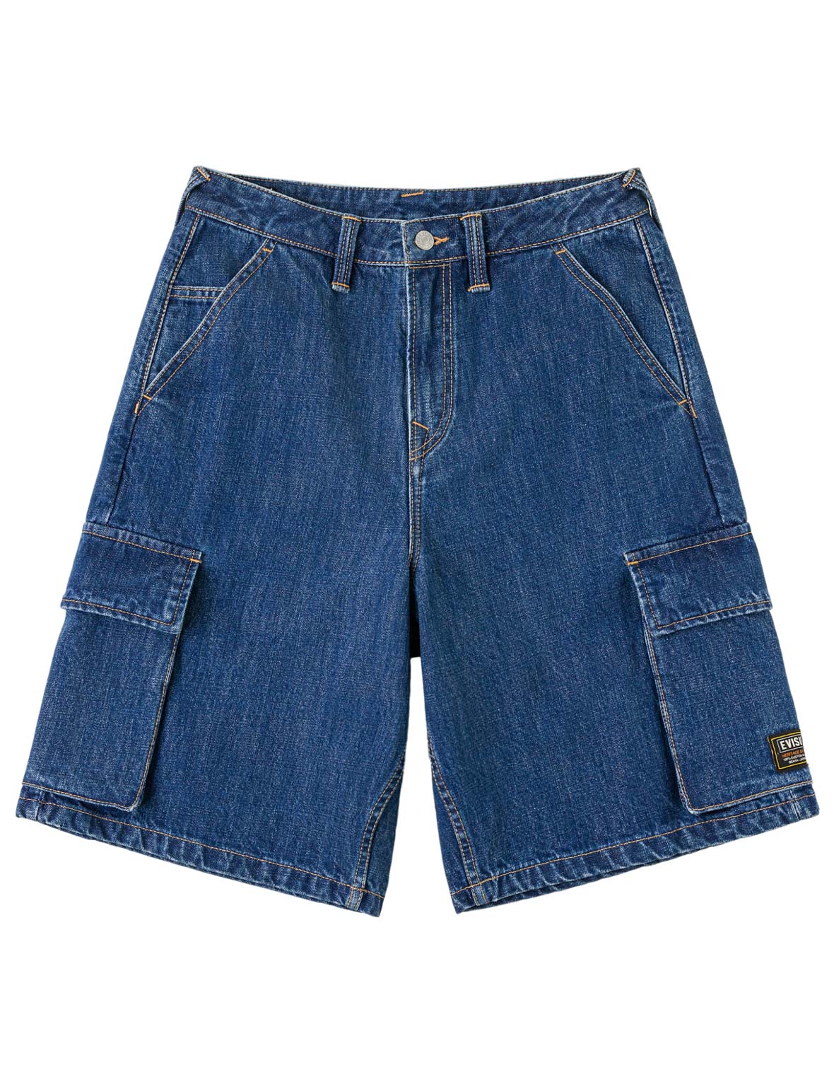 Multi-Pocket Seagull Dark Indigo Jorts – EVISU