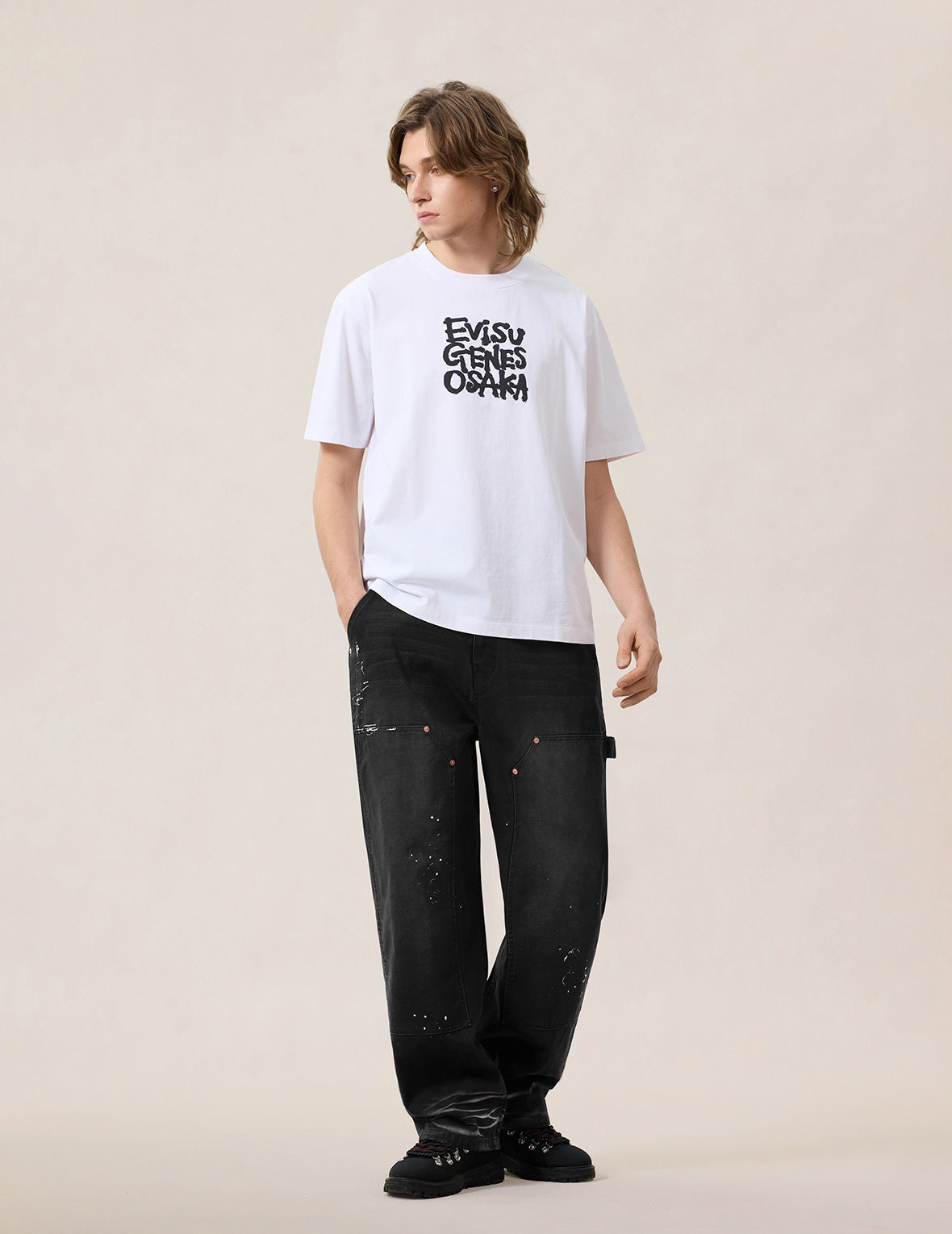 Heavy Washed And Distressed Daicock Jeans – EVISU