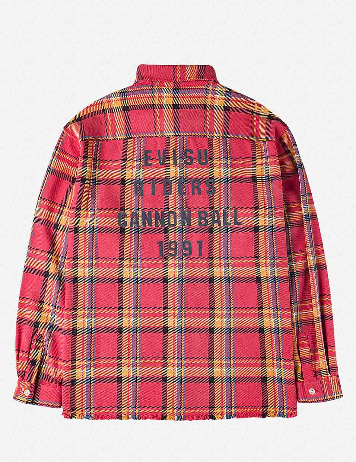 Heavy Washed Distressed Flannel Shirt