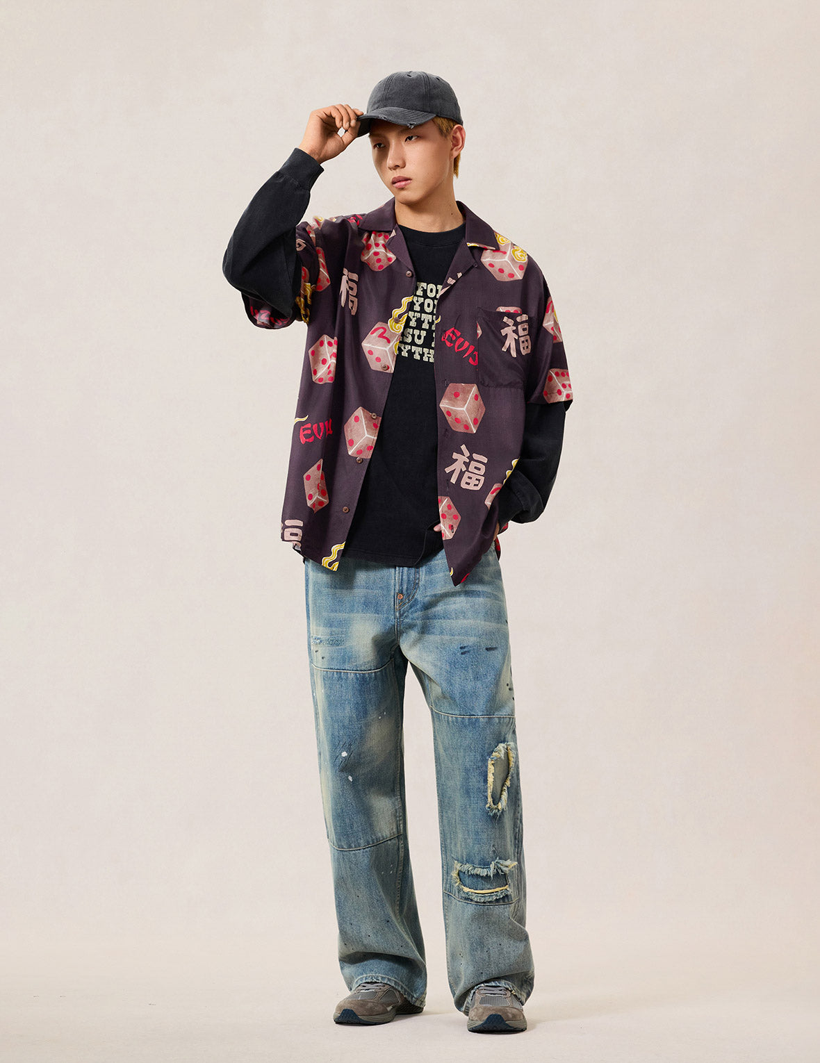 Allover Printed Camp Shirt